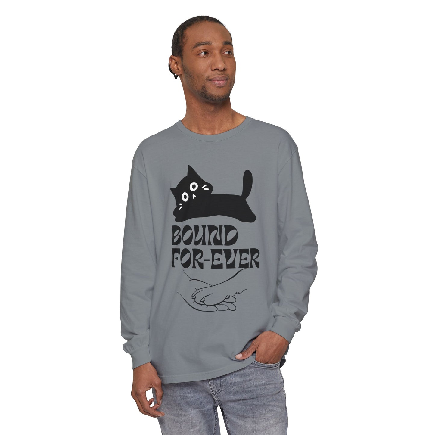 Long Sleeve T-Shirt Bound Forever Unisex Garment-dyed