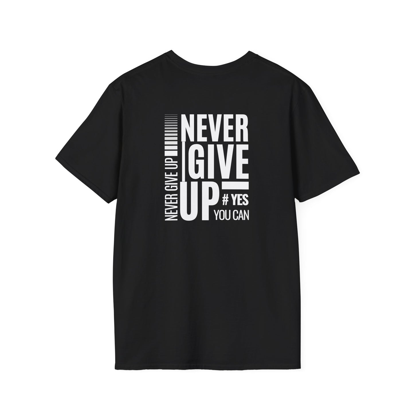 Motivational Unisex T-Shirt - Never Give Up Design