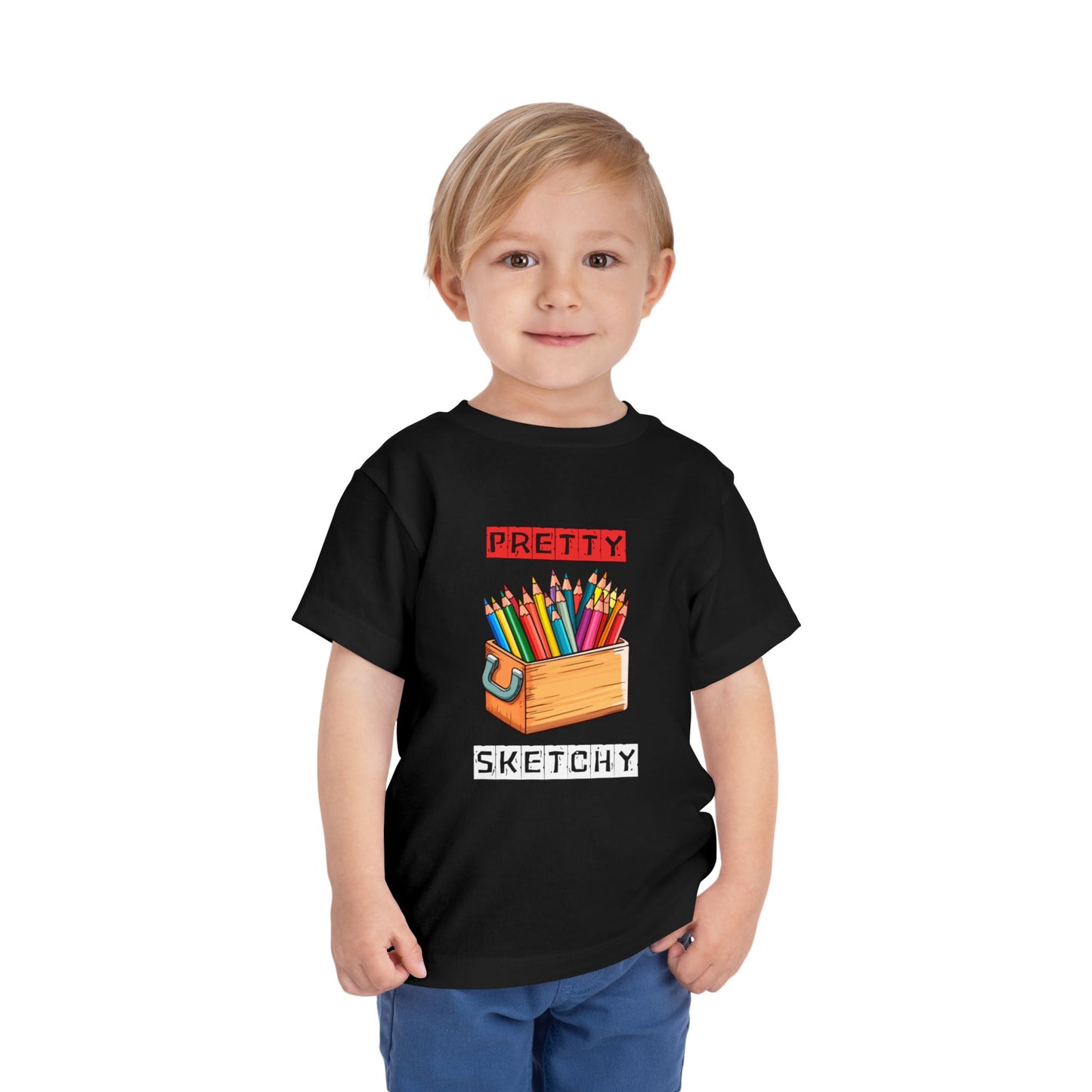 Toddler Tee - Pretty Sketchy Design