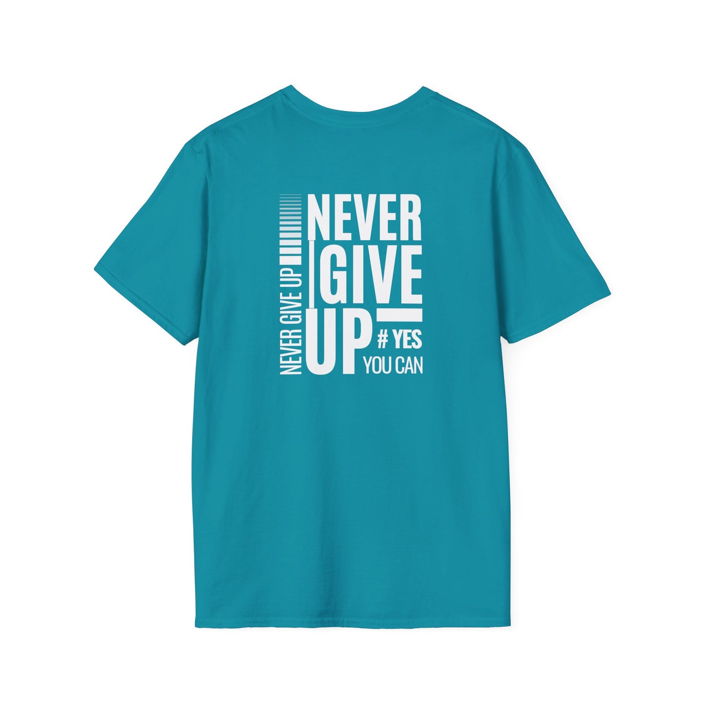 Motivational Unisex T-Shirt - Never Give Up Design
