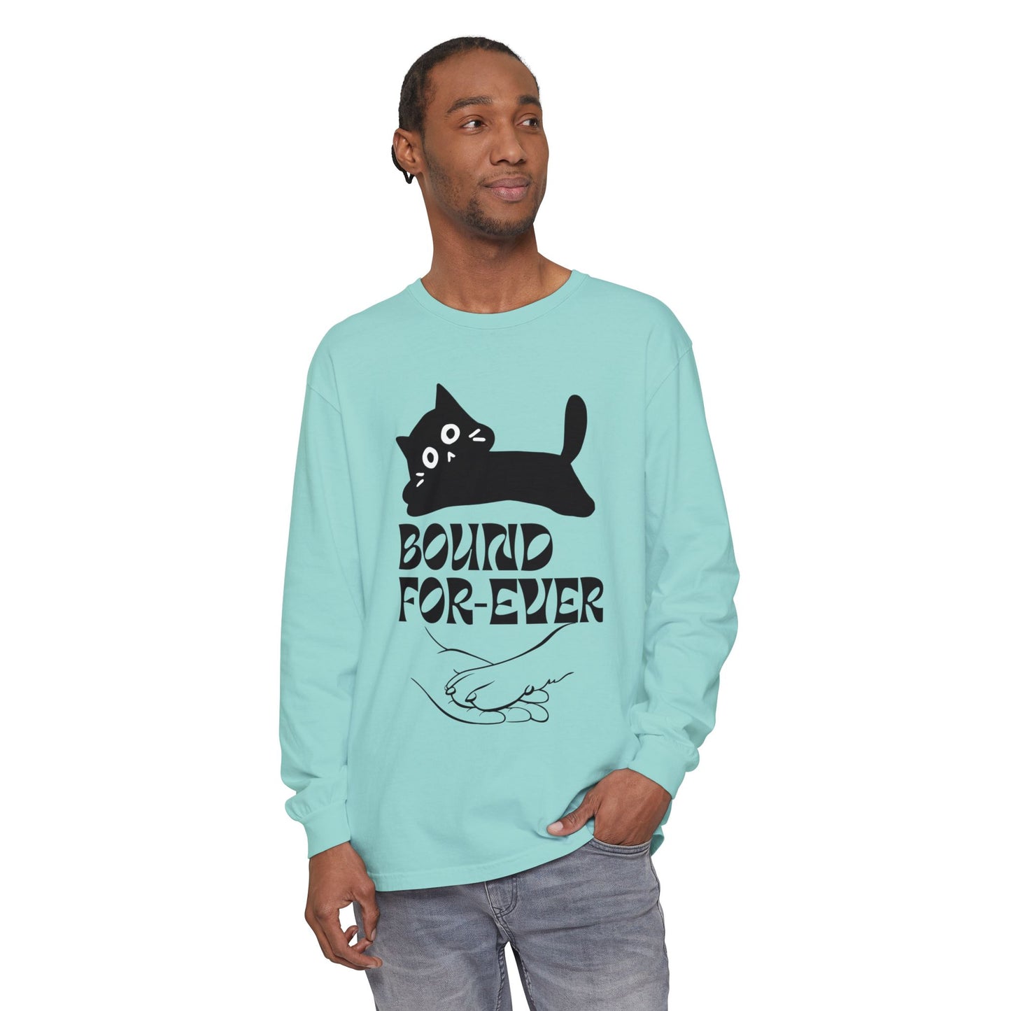 Long Sleeve T-Shirt Bound Forever Unisex Garment-dyed