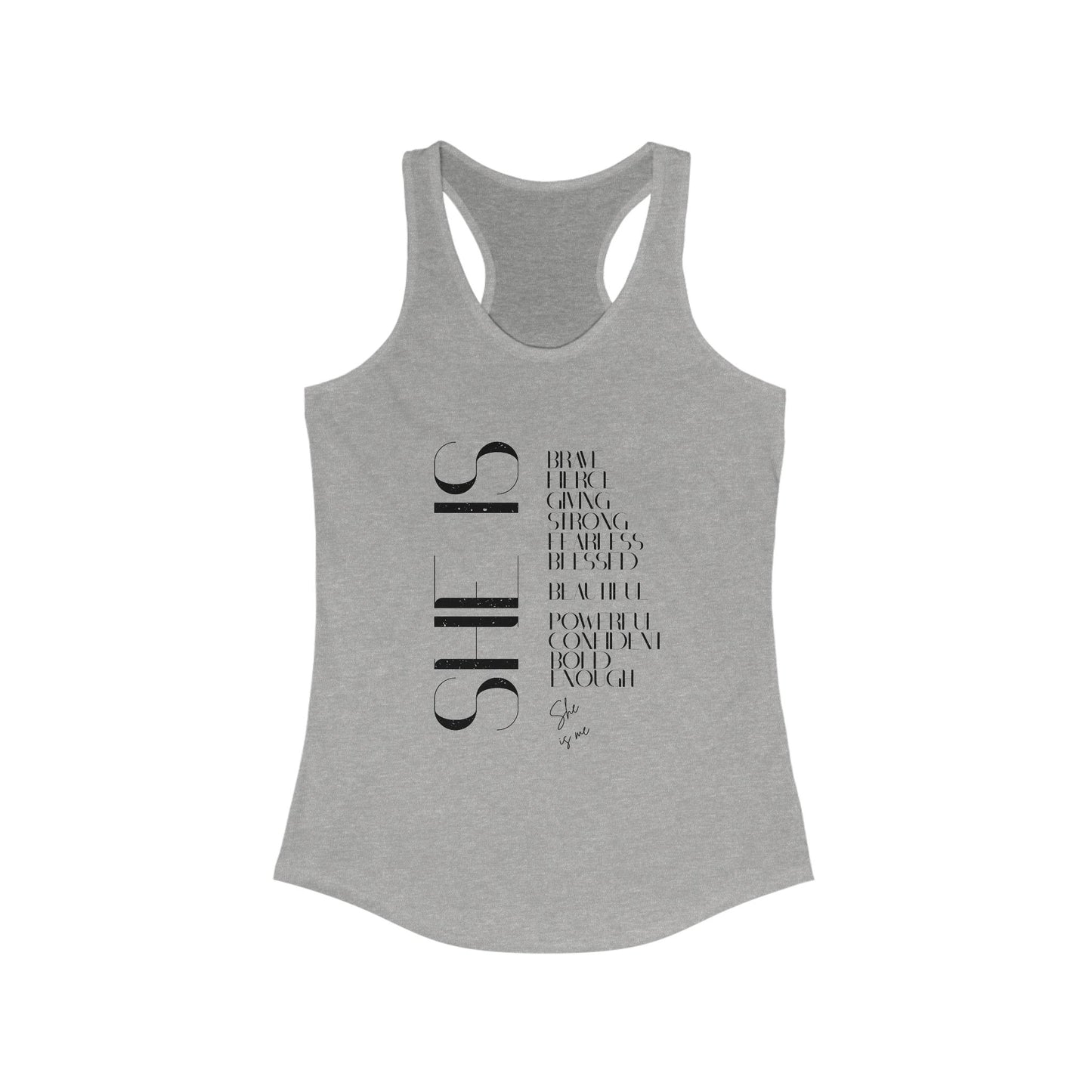 Tank Top with 'she is me' Design