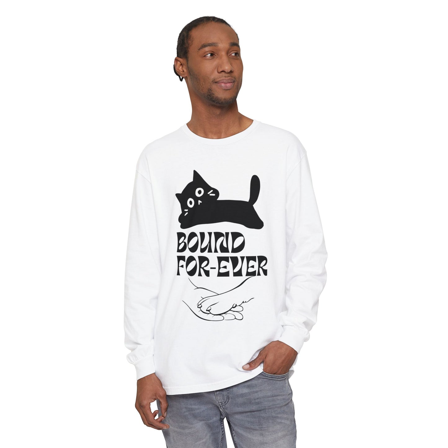 Long Sleeve T-Shirt Bound Forever Unisex Garment-dyed