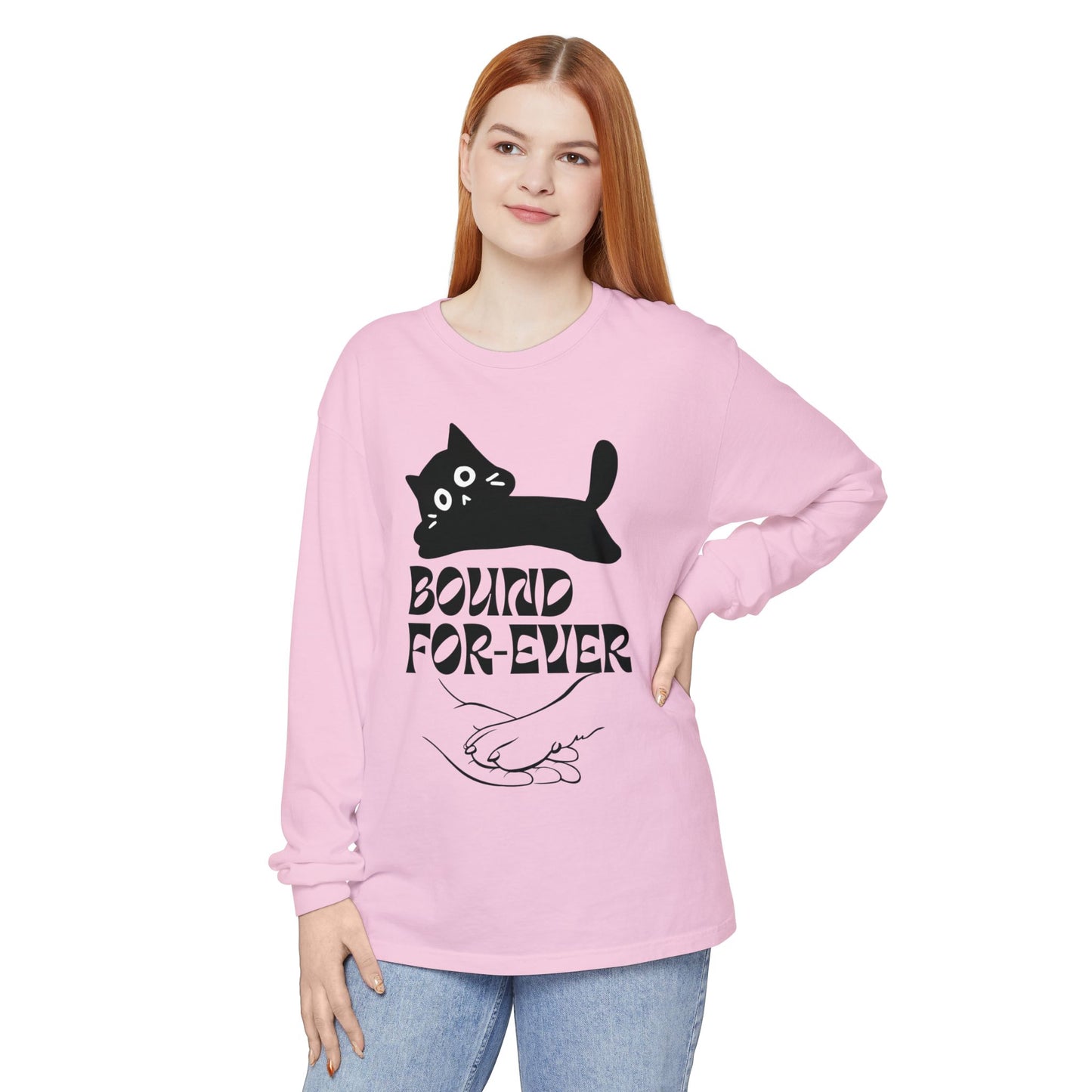 Long Sleeve T-Shirt Bound Forever Unisex Garment-dyed