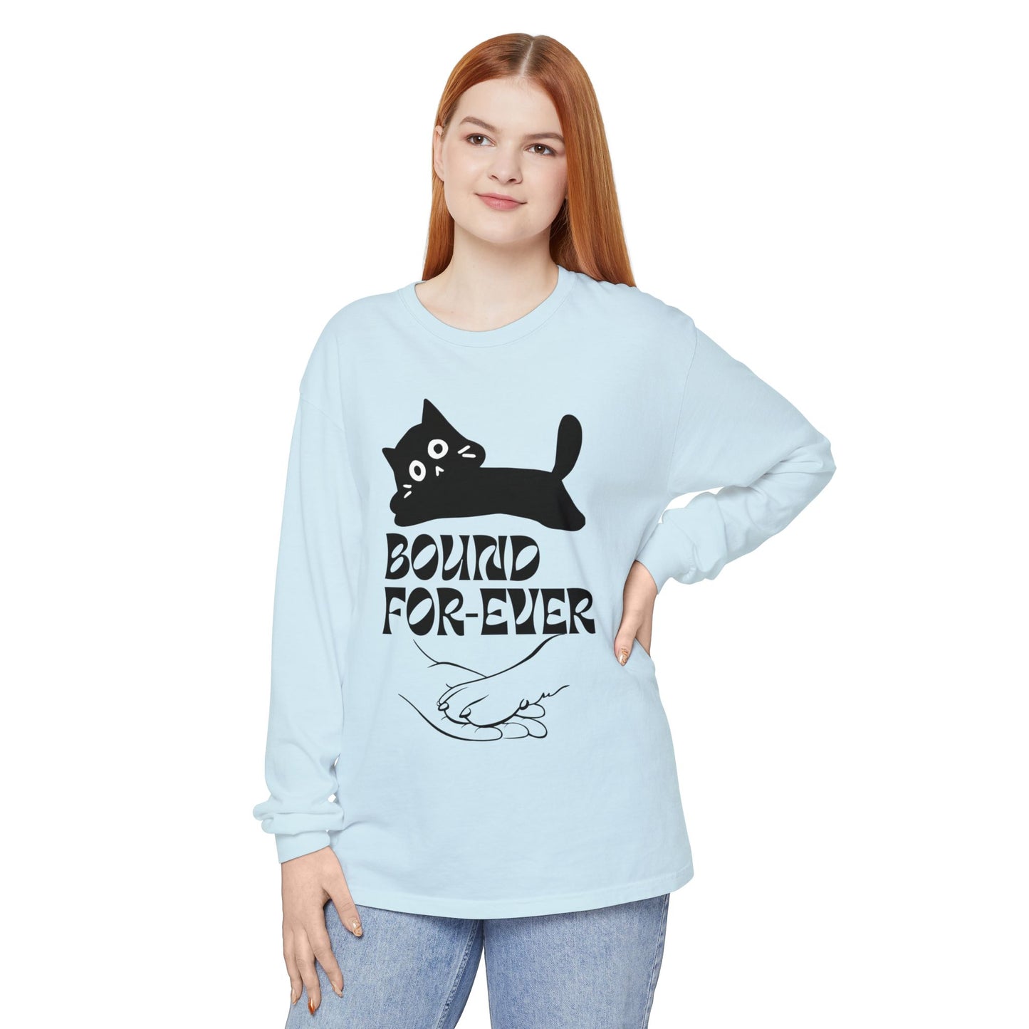 Long Sleeve T-Shirt Bound Forever Unisex Garment-dyed