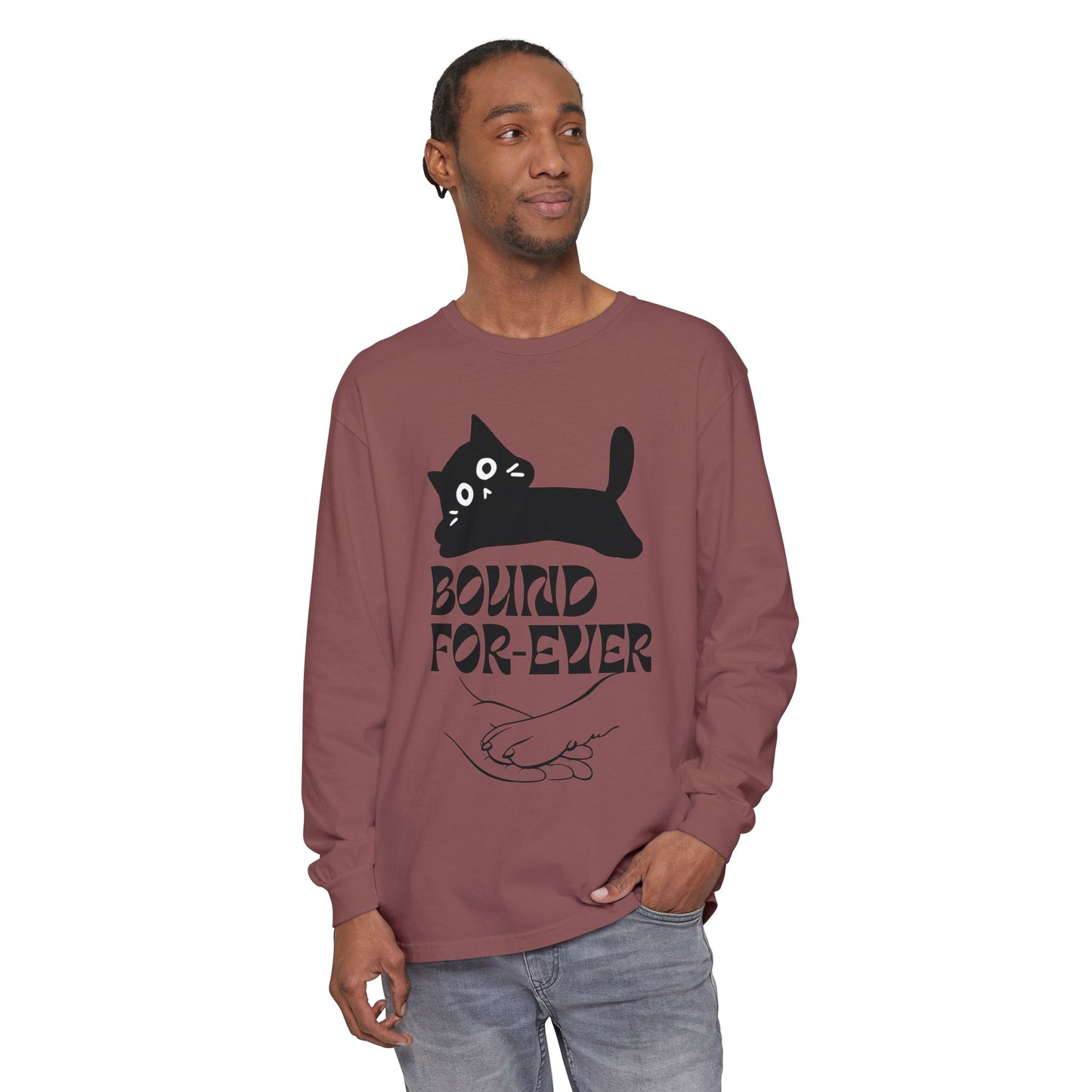 Long Sleeve T-Shirt Bound Forever Unisex Garment-dyed