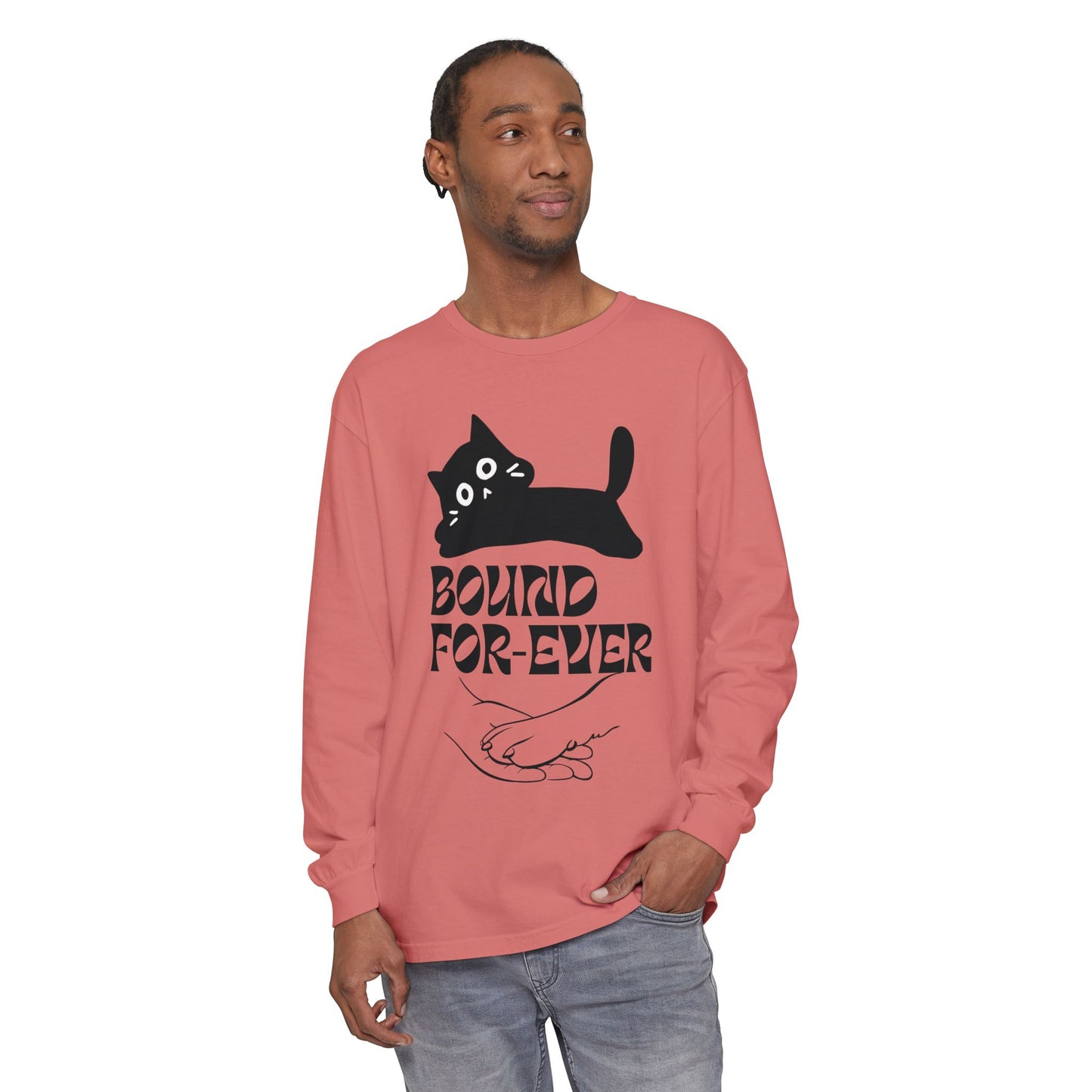 Long Sleeve T-Shirt Bound Forever Unisex Garment-dyed