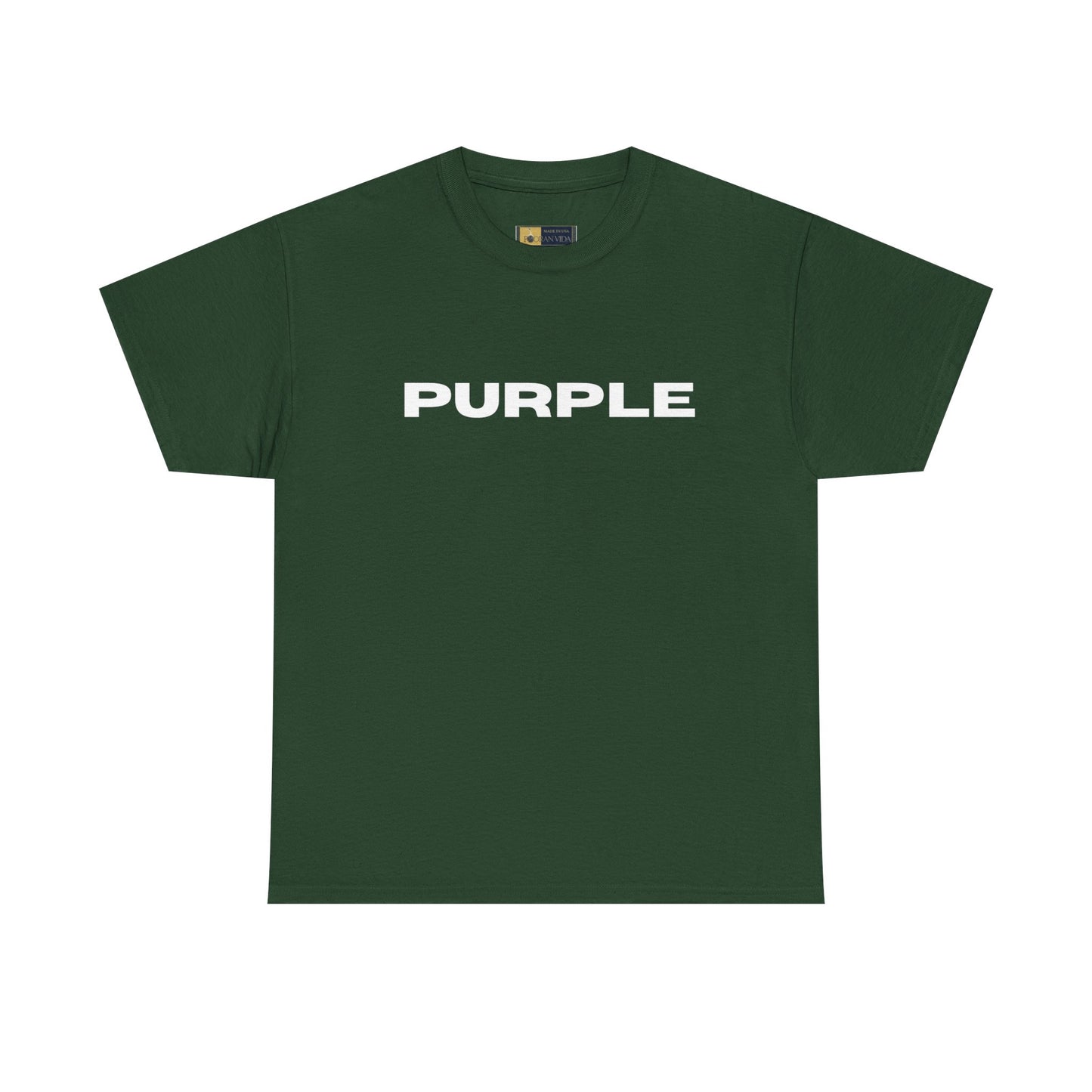 Purple Cotton Tee - Vibrant Unisex T-Shirt for Everyday Wear