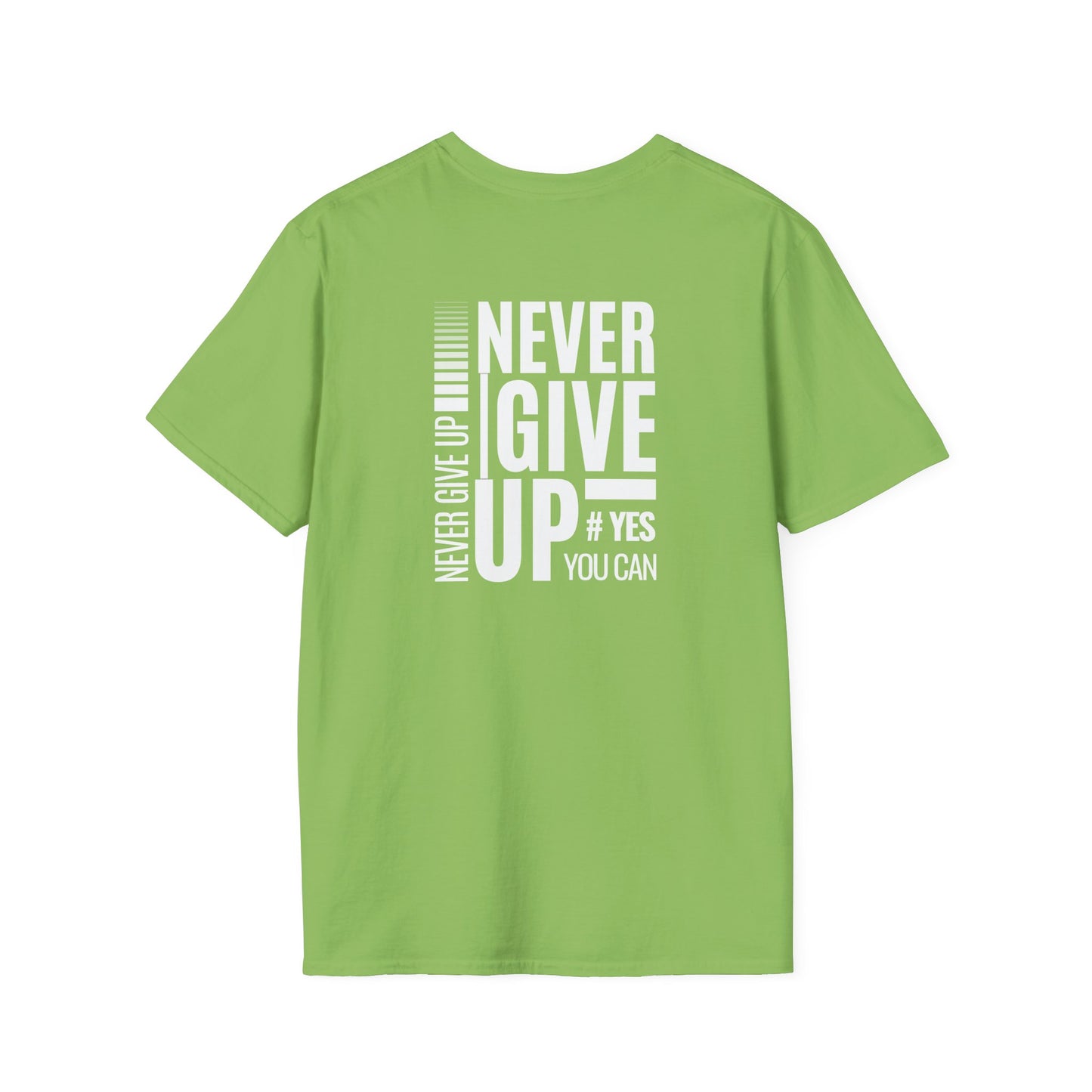 Motivational Unisex T-Shirt - Never Give Up Design