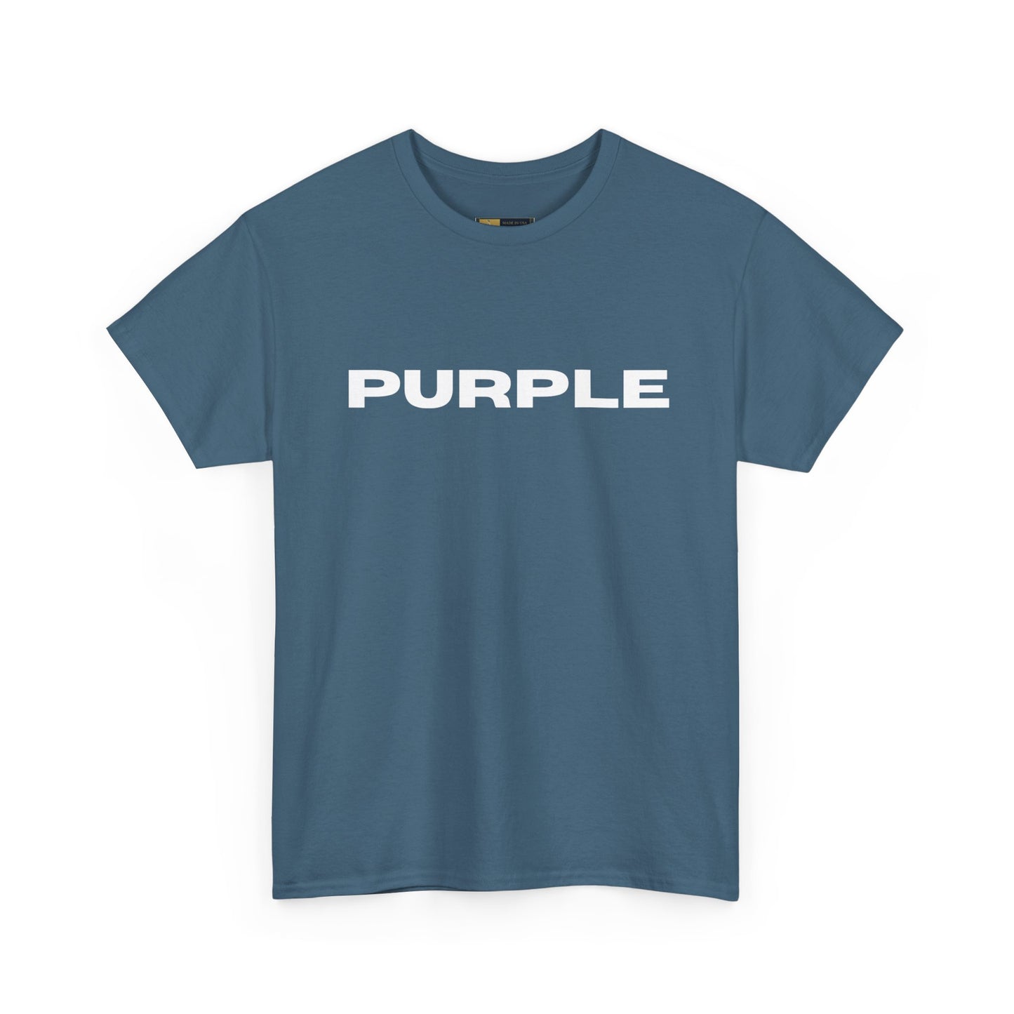 Purple Cotton Tee - Vibrant Unisex T-Shirt for Everyday Wear