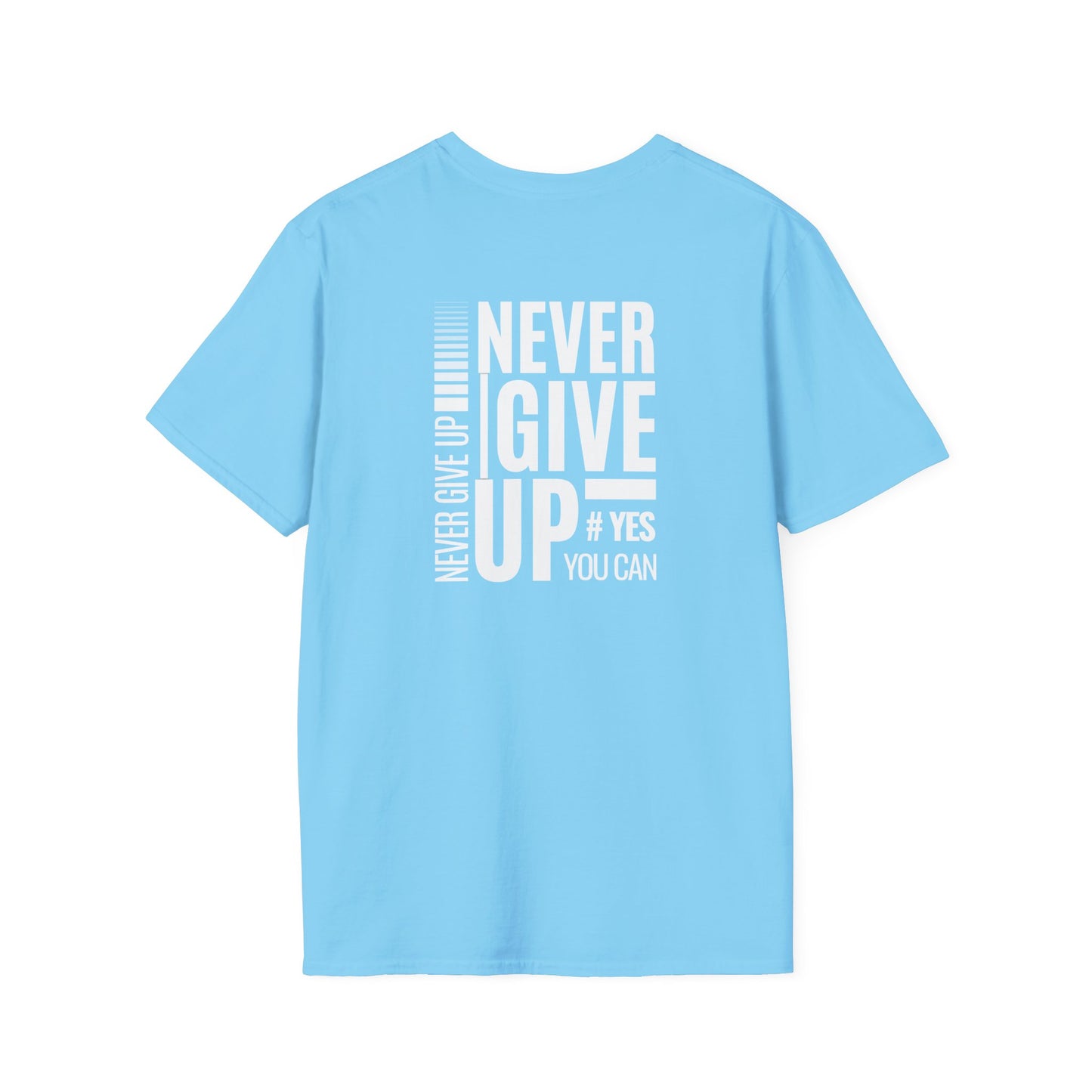 Motivational Unisex T-Shirt - Never Give Up Design
