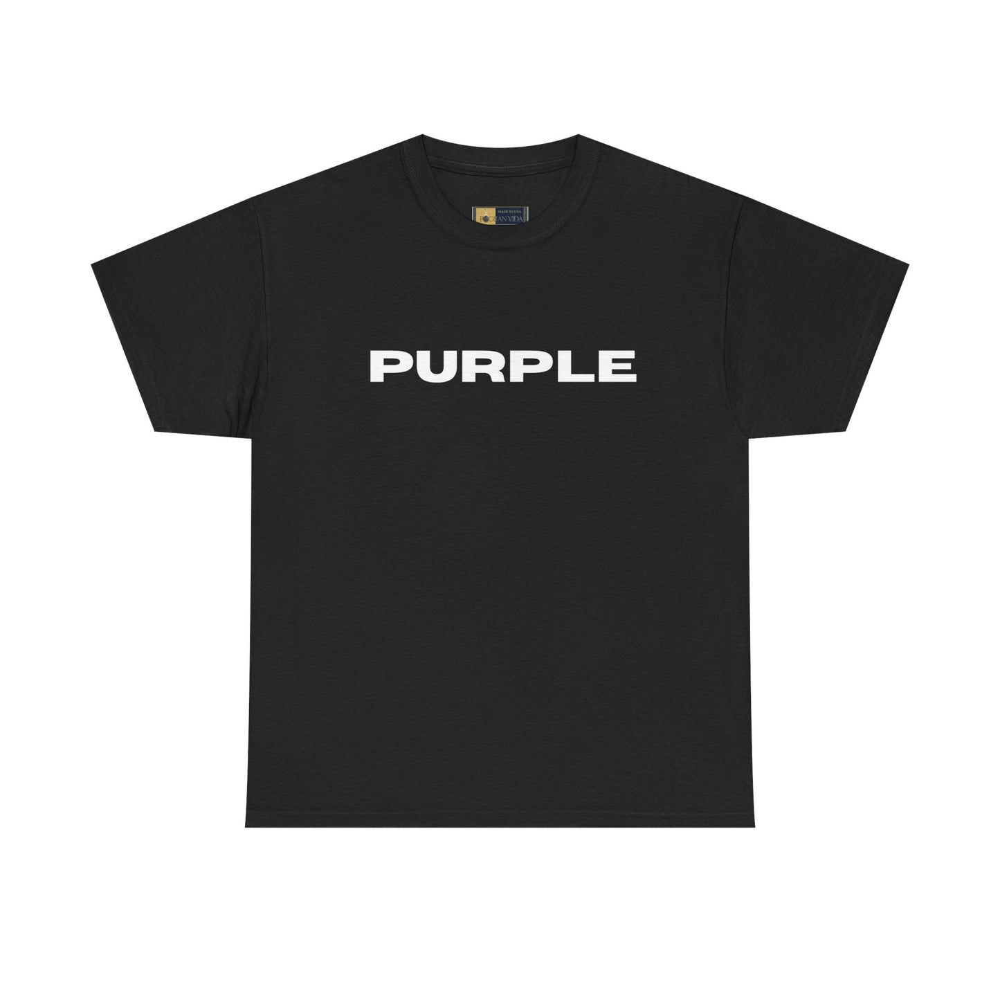 Purple Cotton Tee - Vibrant Unisex T-Shirt for Everyday Wear