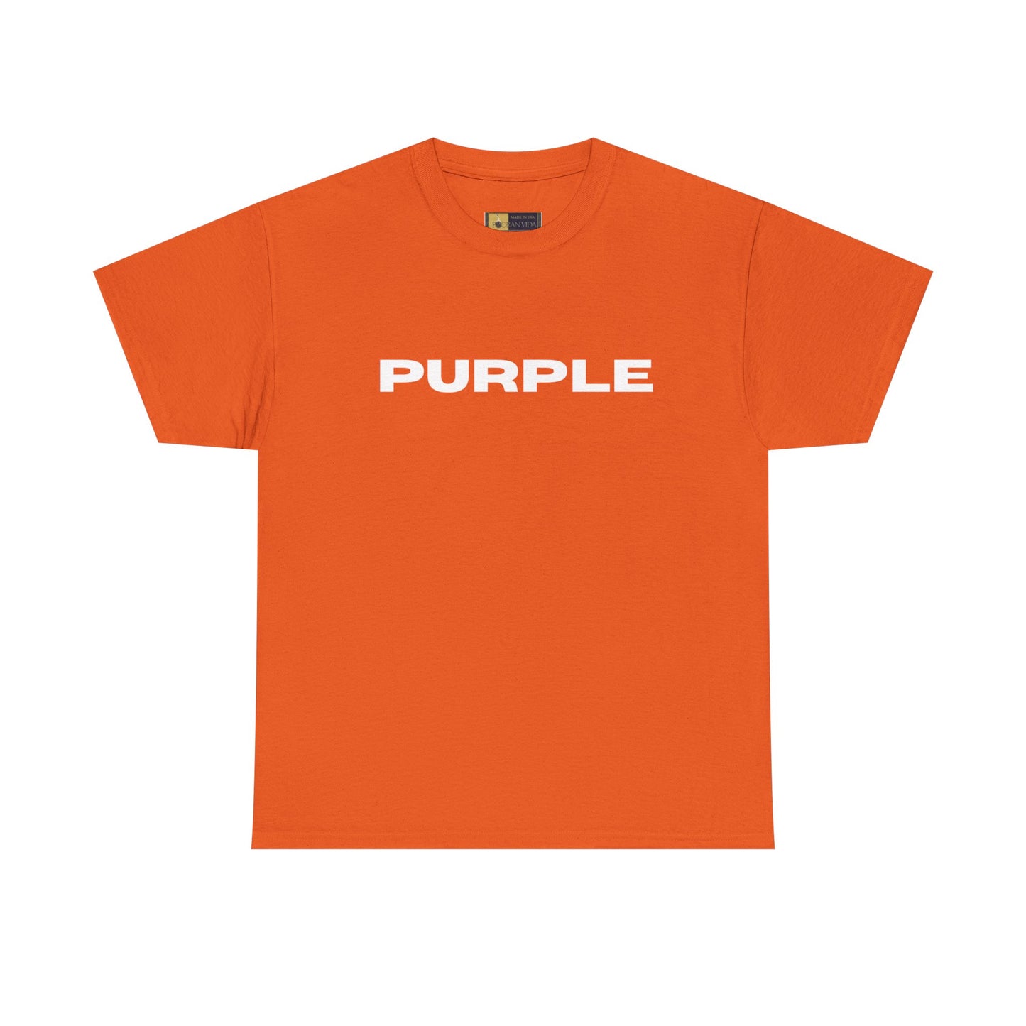 Purple Cotton Tee - Vibrant Unisex T-Shirt for Everyday Wear