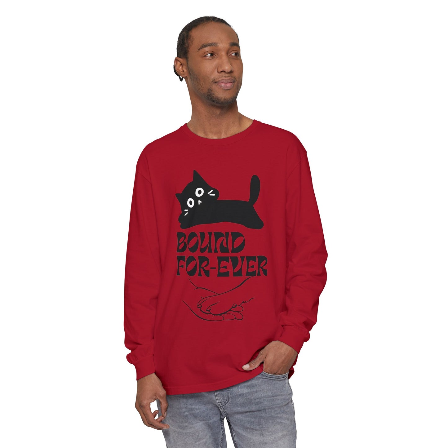 Long Sleeve T-Shirt Bound Forever Unisex Garment-dyed