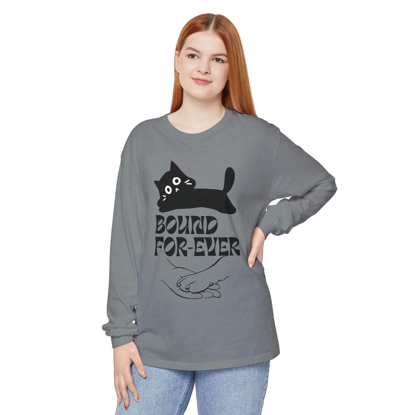 Long Sleeve T-Shirt Bound Forever Unisex Garment-dyed