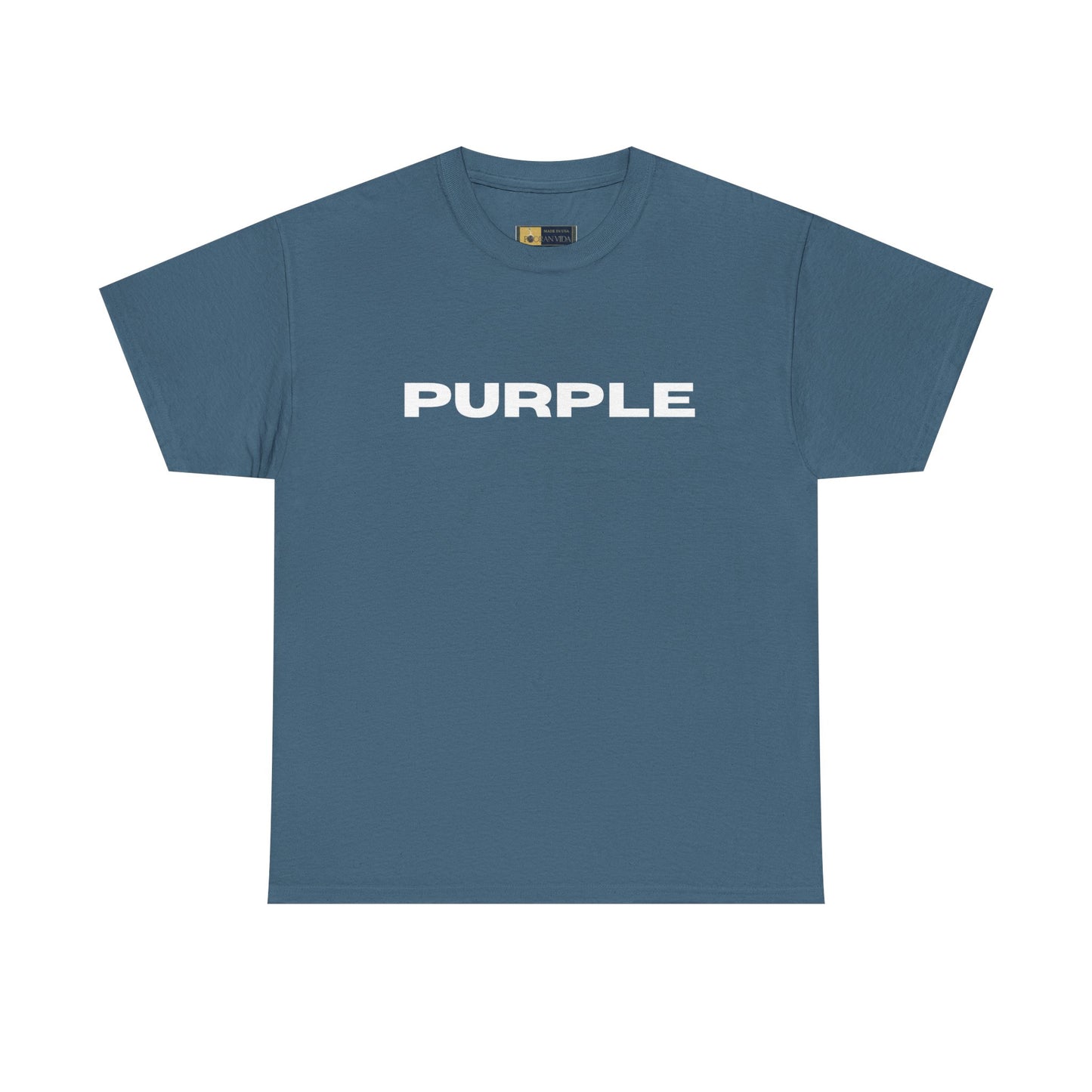 Purple Cotton Tee - Vibrant Unisex T-Shirt for Everyday Wear