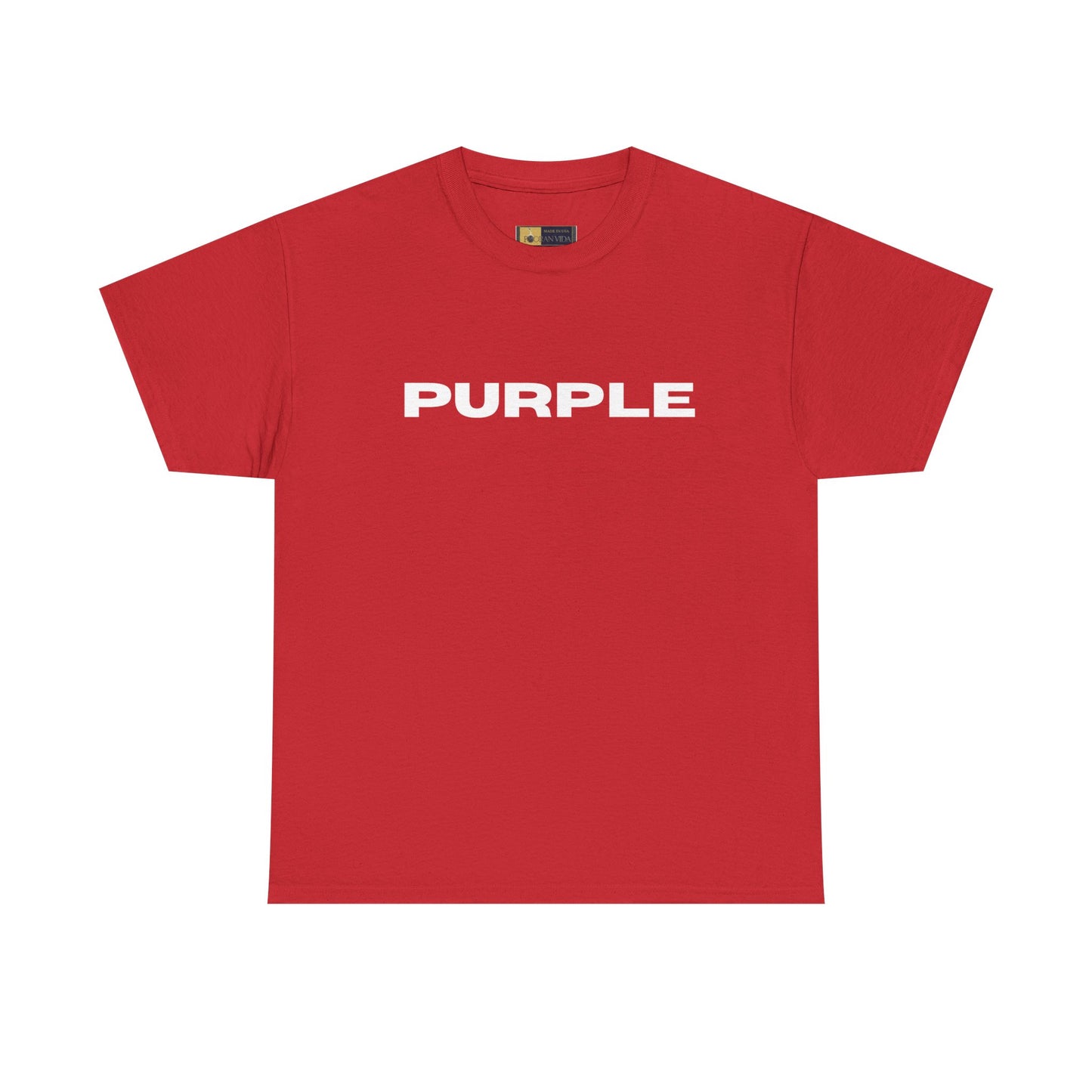 Purple Cotton Tee - Vibrant Unisex T-Shirt for Everyday Wear