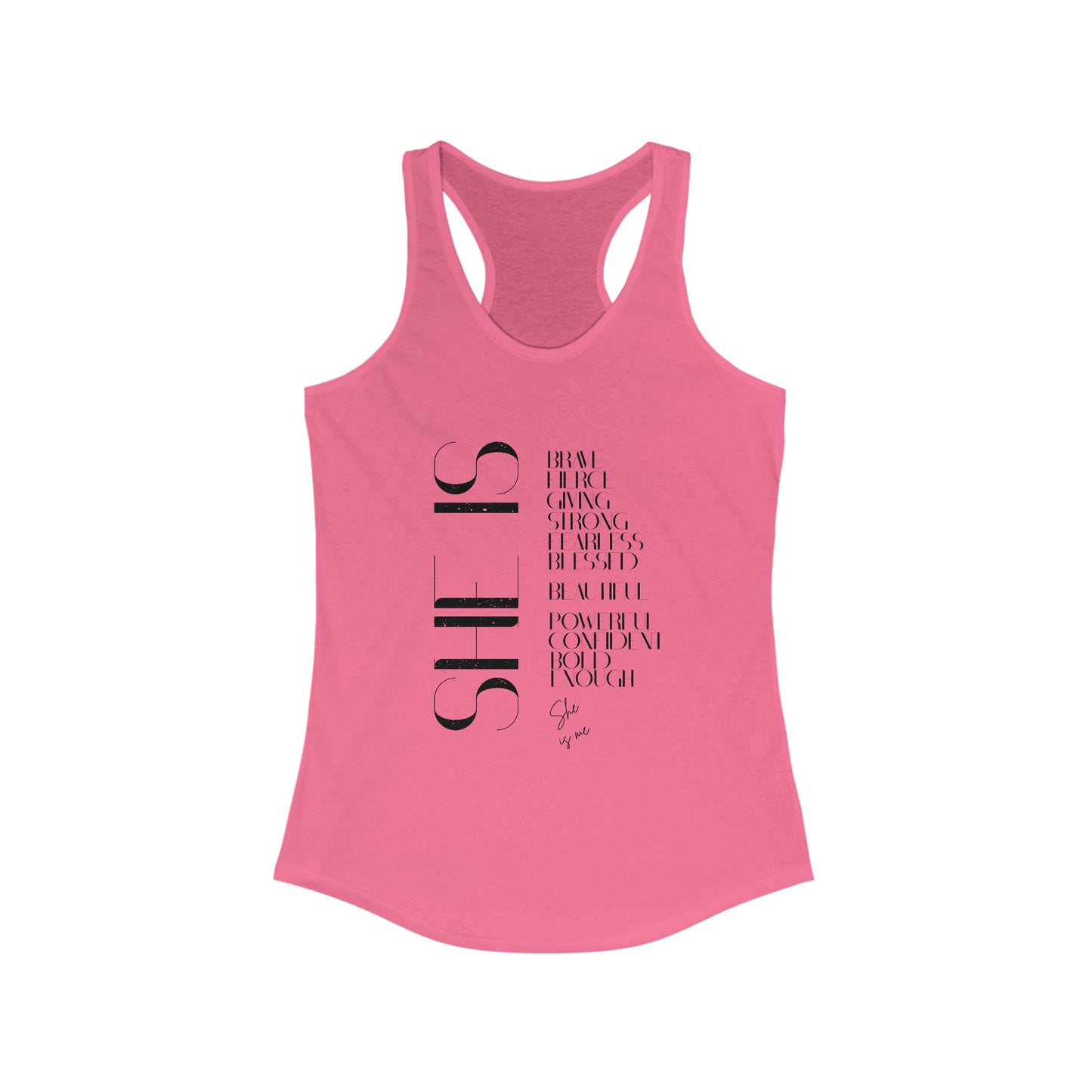 Tank Top with 'she is me' Design