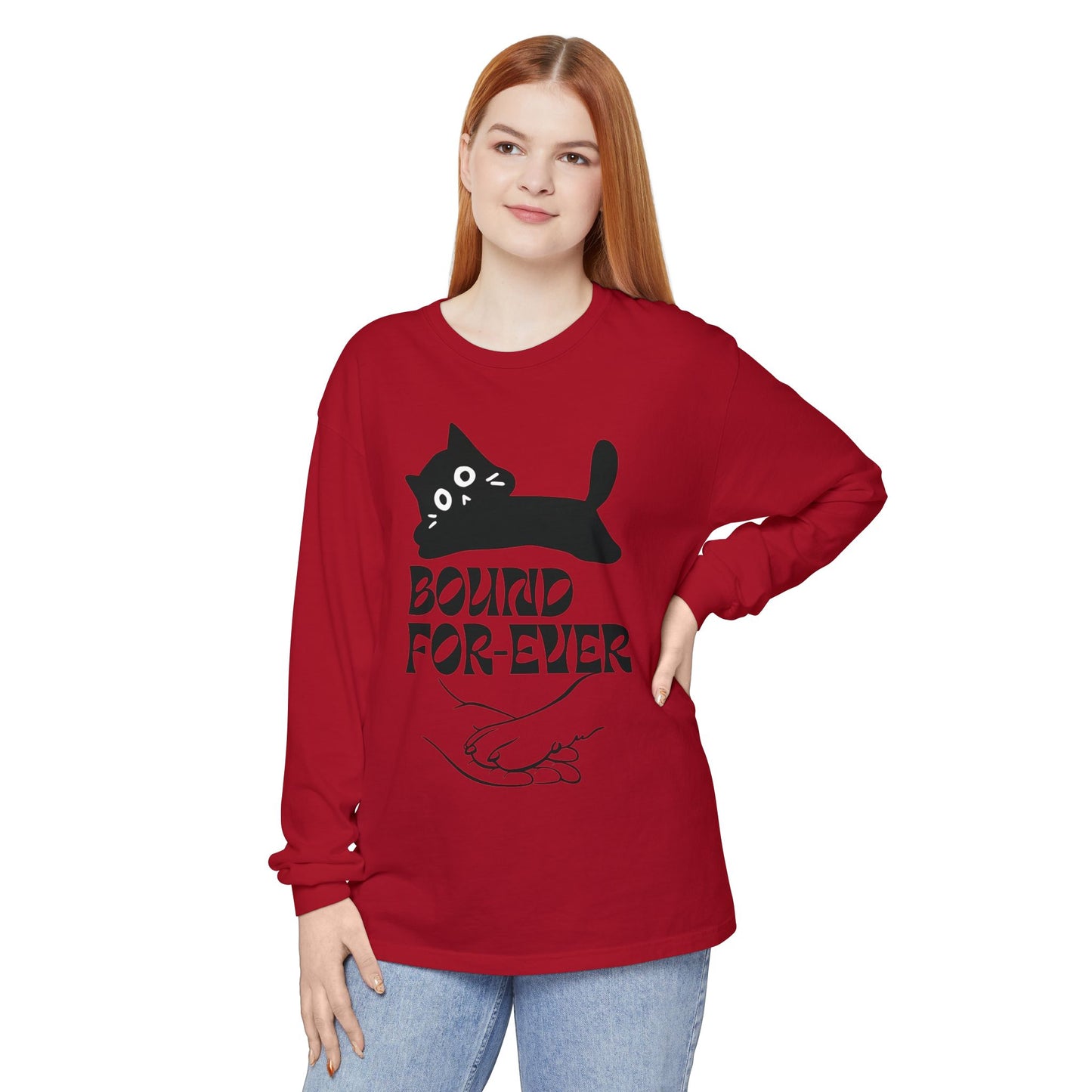 Long Sleeve T-Shirt Bound Forever Unisex Garment-dyed