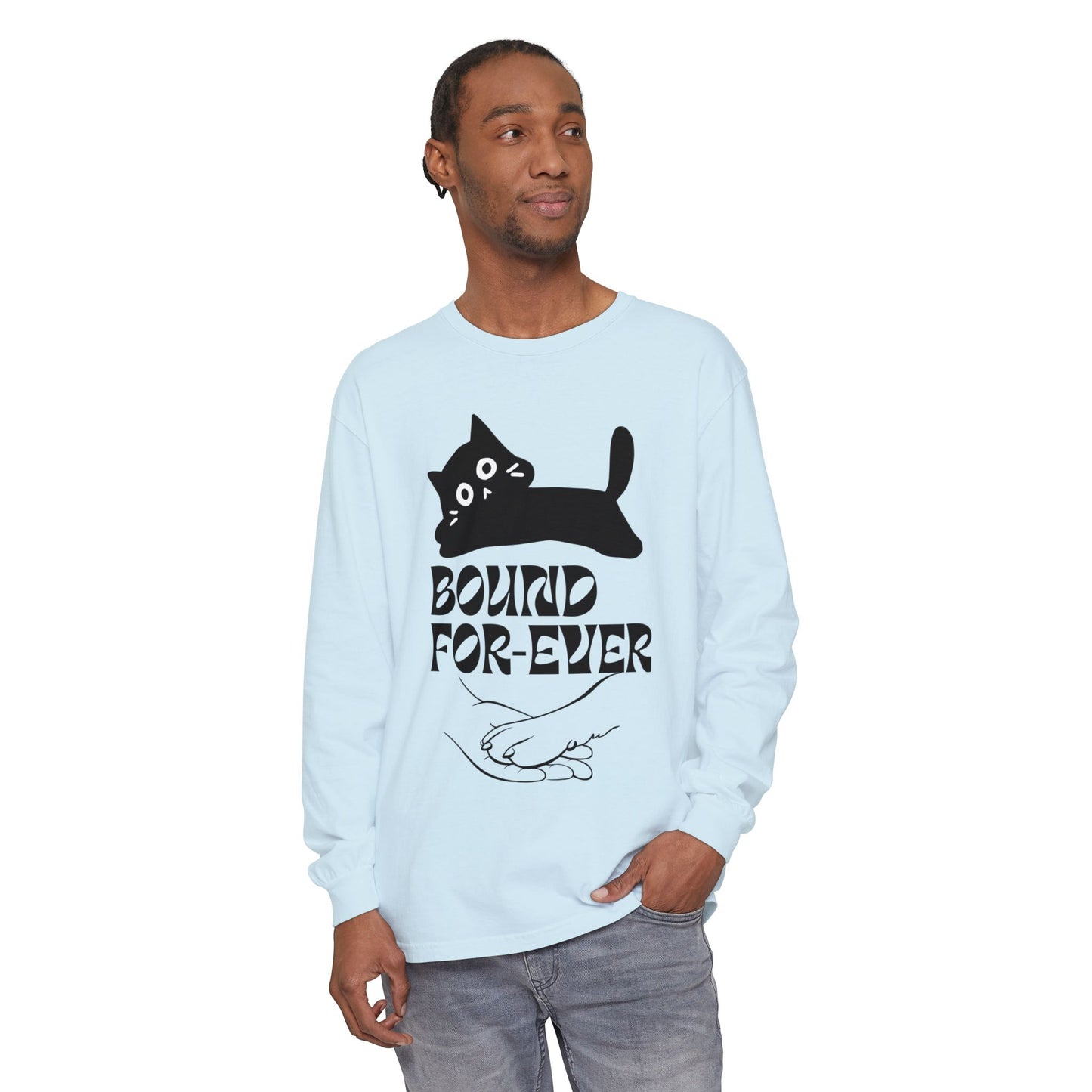 Long Sleeve T-Shirt Bound Forever Unisex Garment-dyed