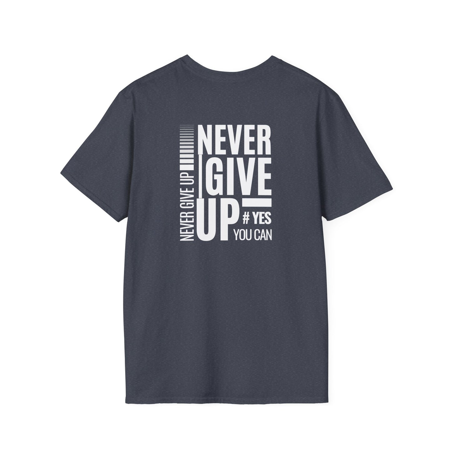 Motivational Unisex T-Shirt - Never Give Up Design