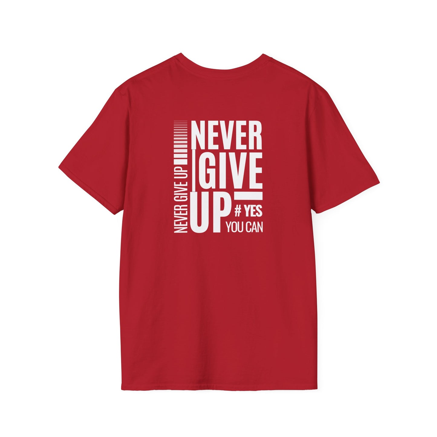 Motivational Unisex T-Shirt - Never Give Up Design