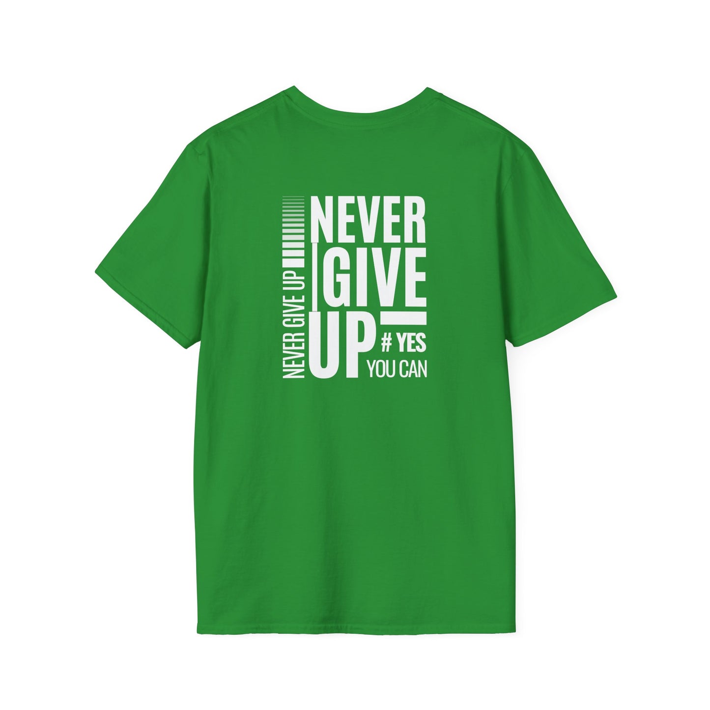 Motivational Unisex T-Shirt - Never Give Up Design