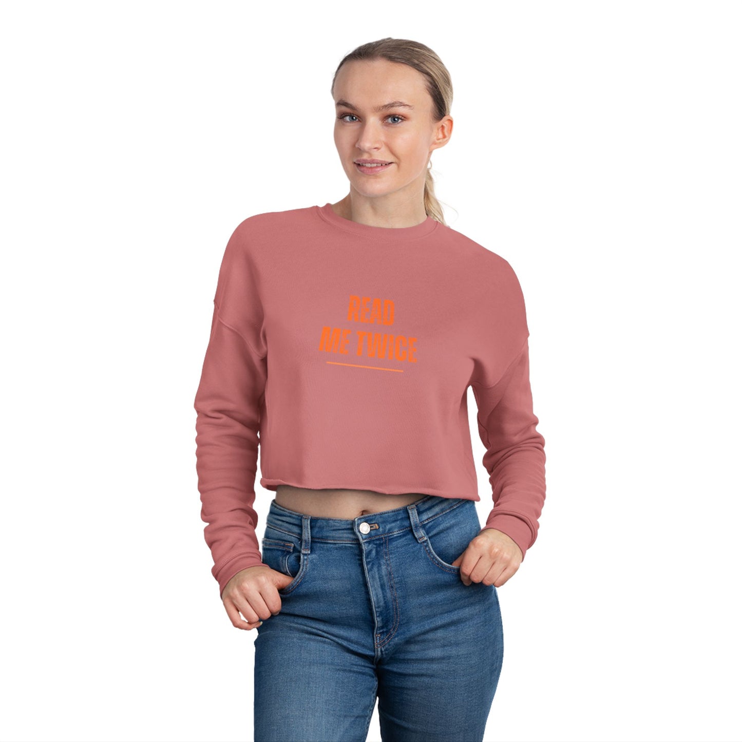 Cropped Sweatshirt - READ ME TWICE