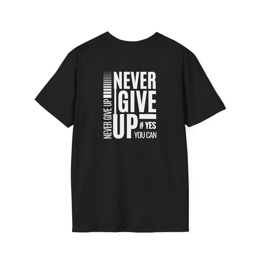 Motivational Unisex T-Shirt - Never Give Up Design