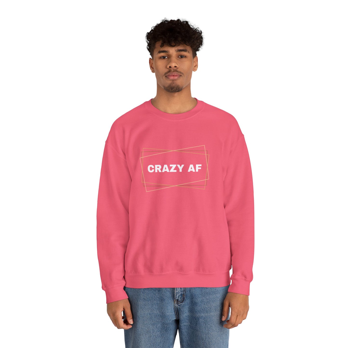 Crewneck Sweatshirt - CRAZY AF - Unisex