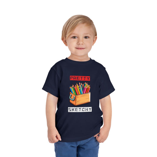Toddler Tee - Pretty Sketchy Design
