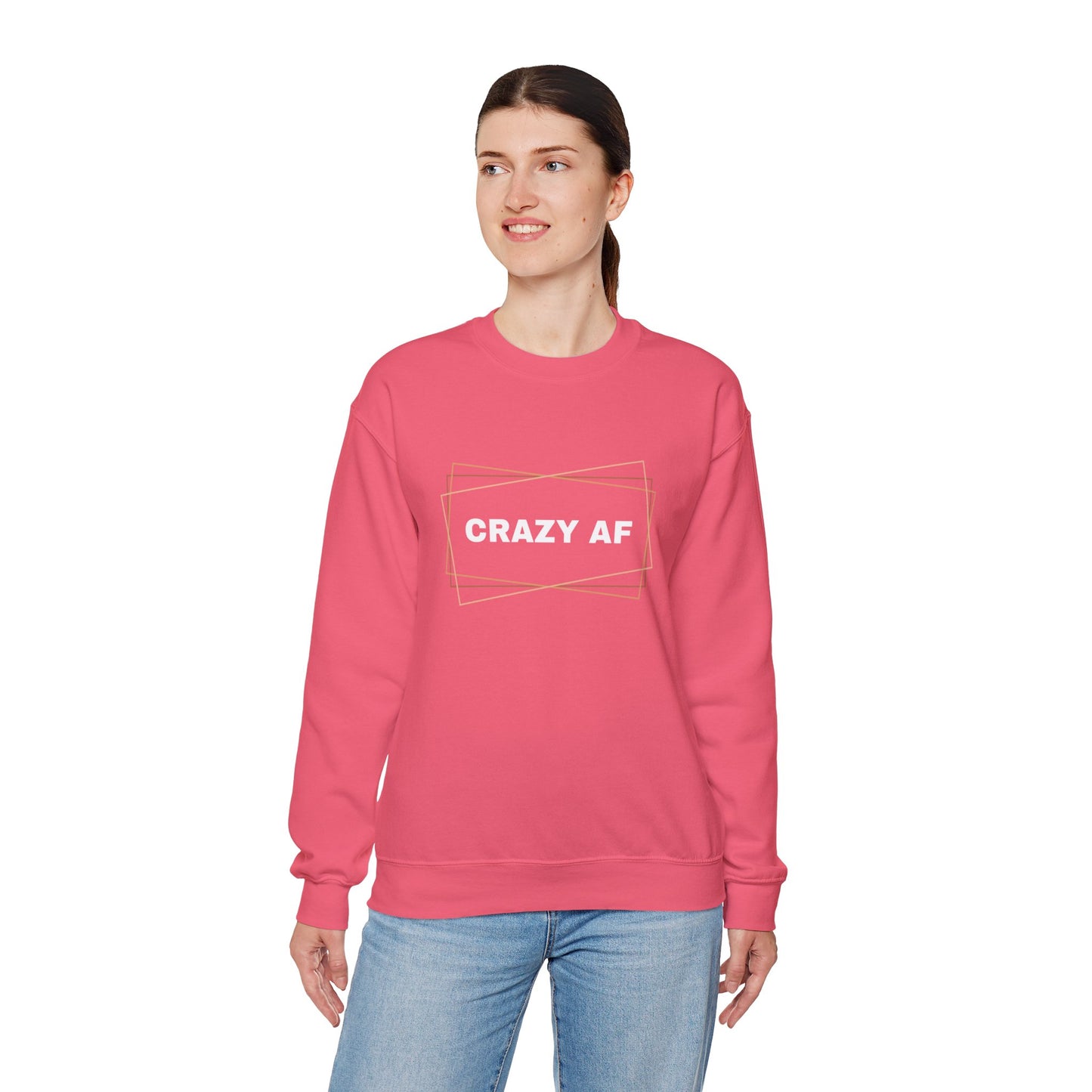 Crewneck Sweatshirt - CRAZY AF - Unisex