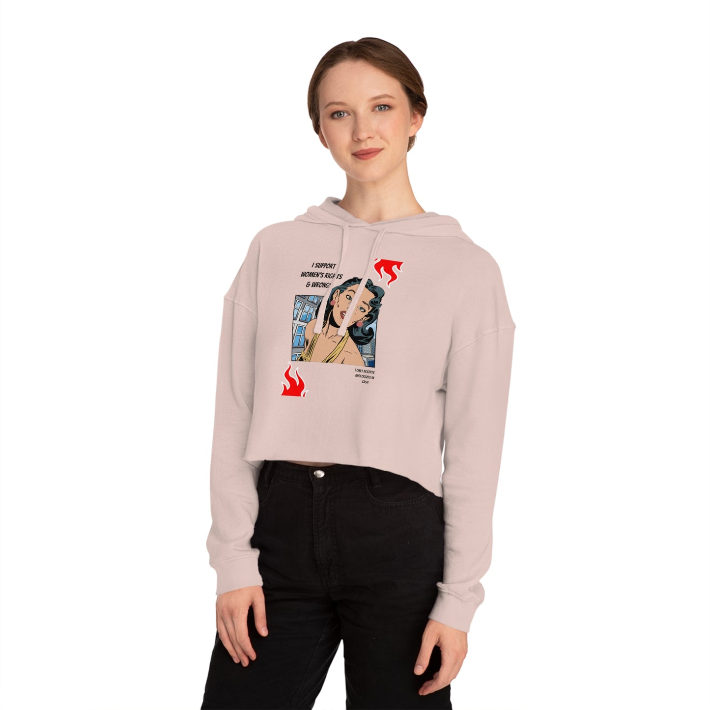 Cropped Hoodie - Women's Rights Activist