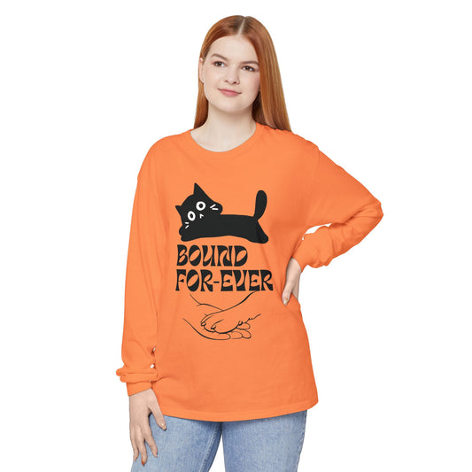 Long Sleeve T-Shirt Bound Forever Unisex Garment-dyed