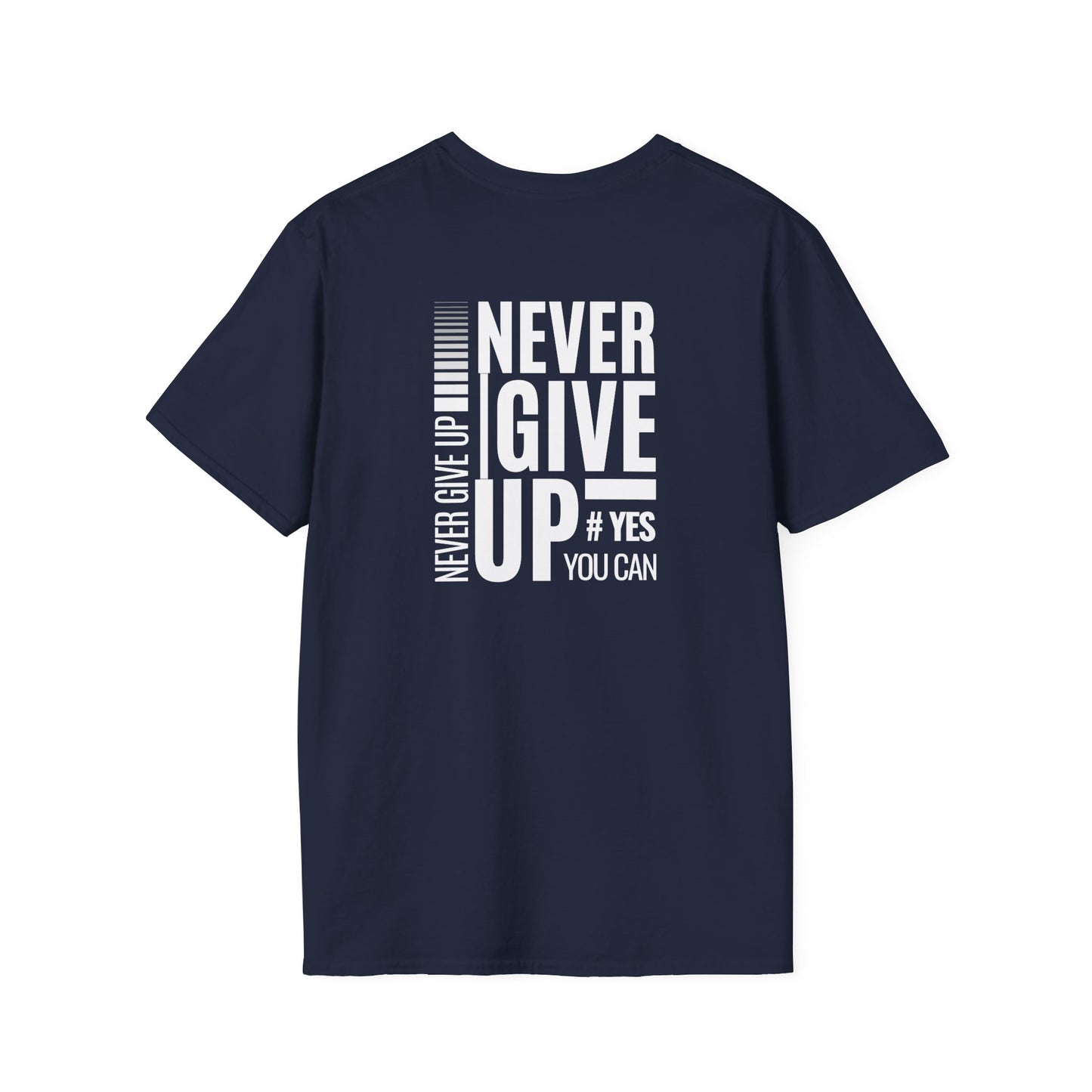 Motivational Unisex T-Shirt - Never Give Up Design