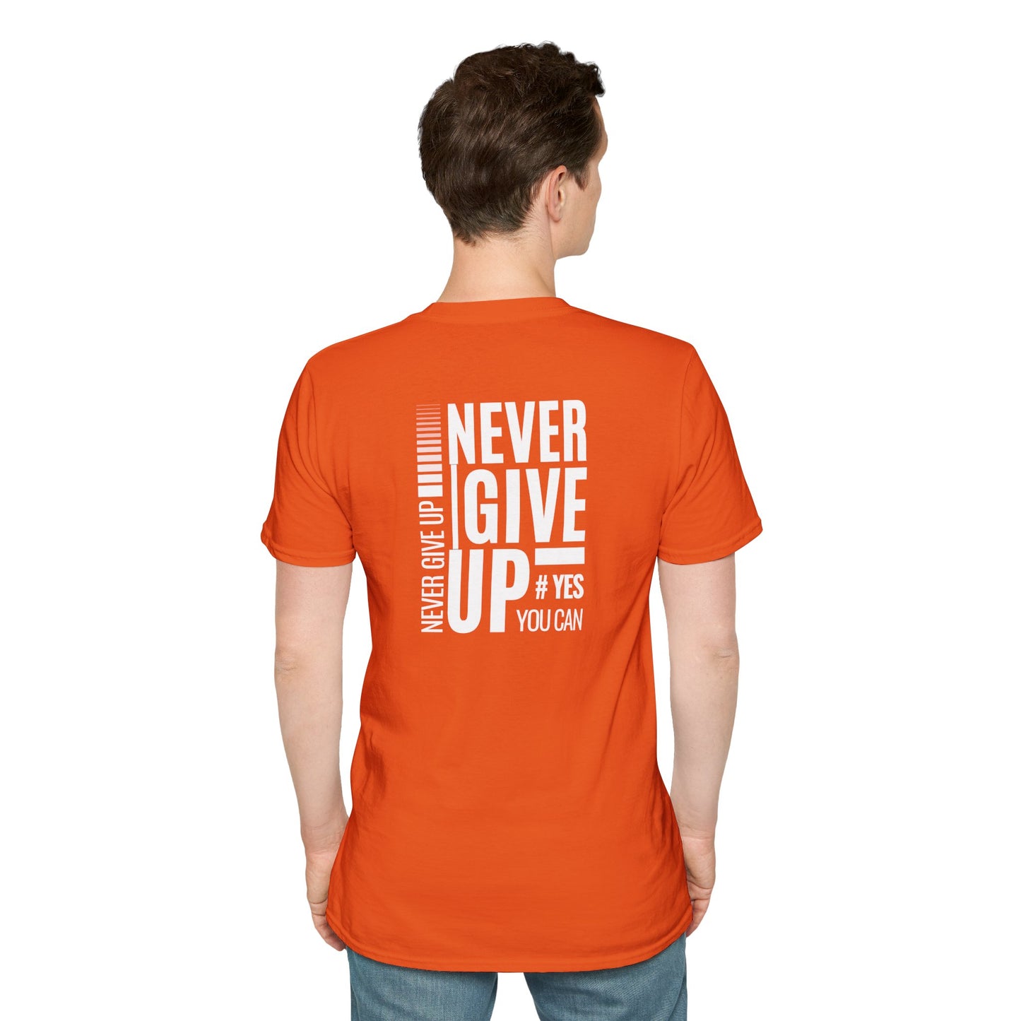 Motivational Unisex T-Shirt - Never Give Up Design