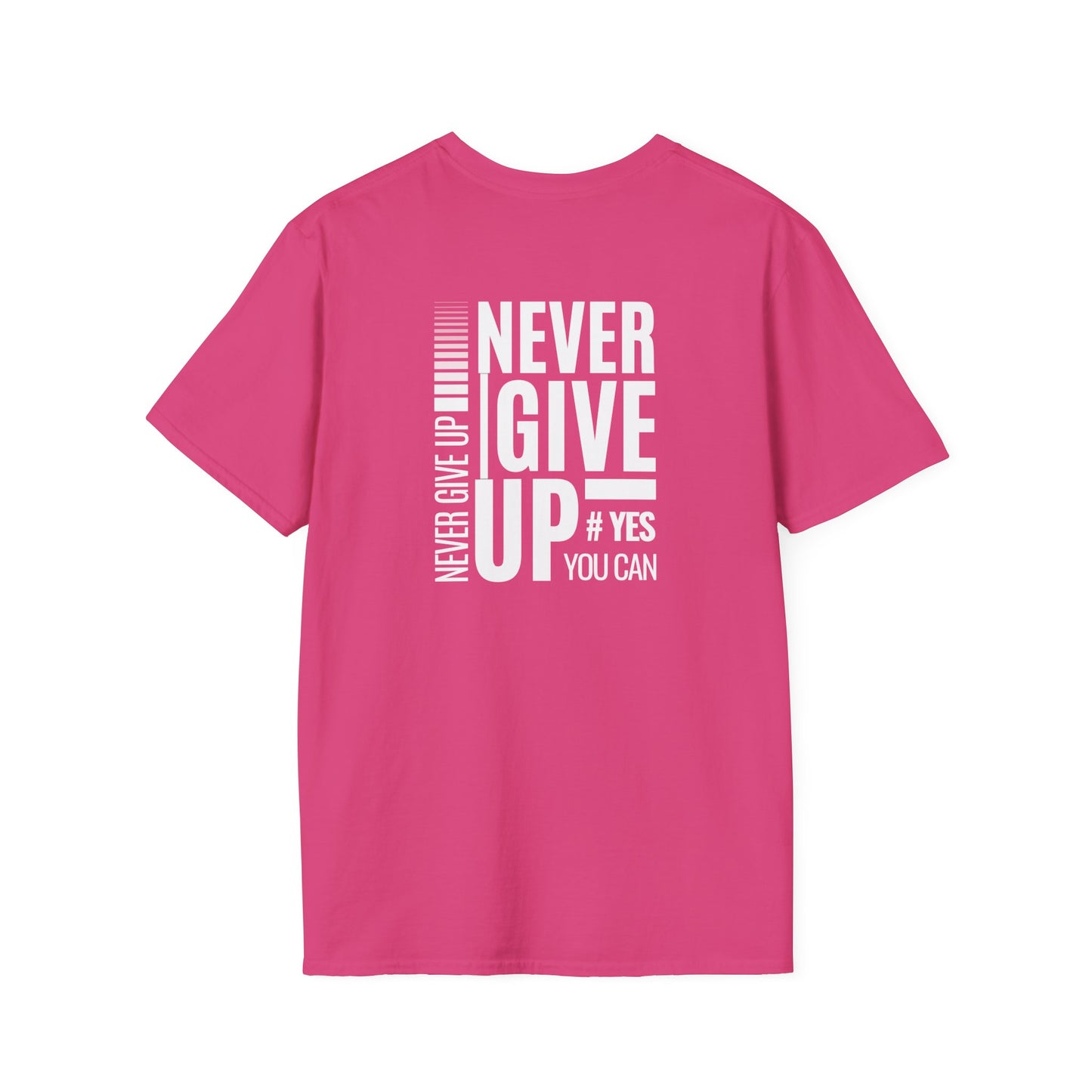Motivational Unisex T-Shirt - Never Give Up Design