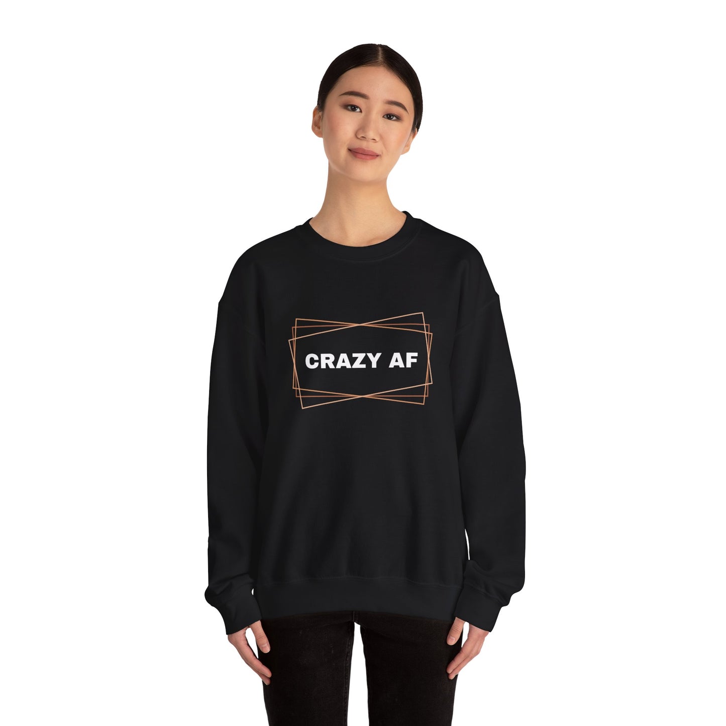 Crewneck Sweatshirt - CRAZY AF - Unisex