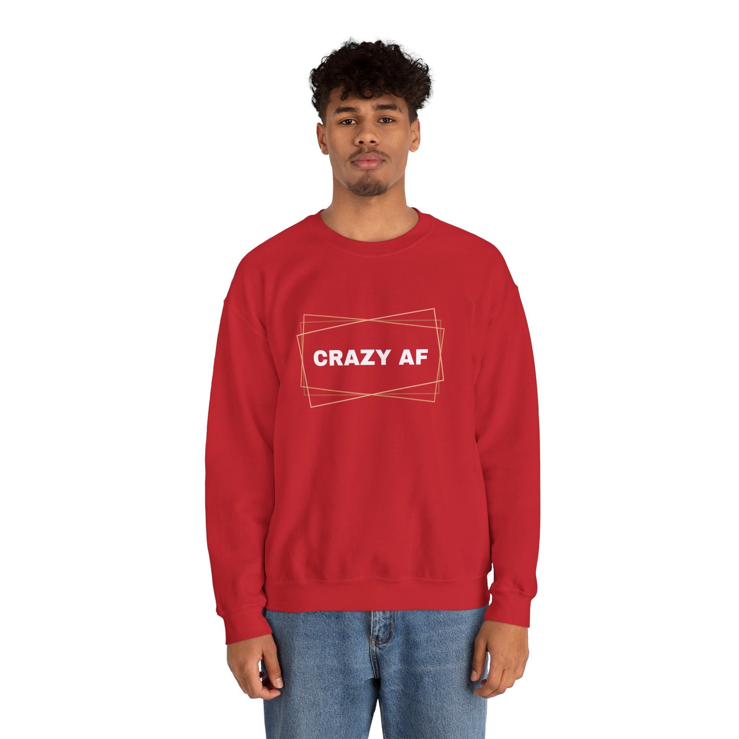 Crewneck Sweatshirt - CRAZY AF - Unisex