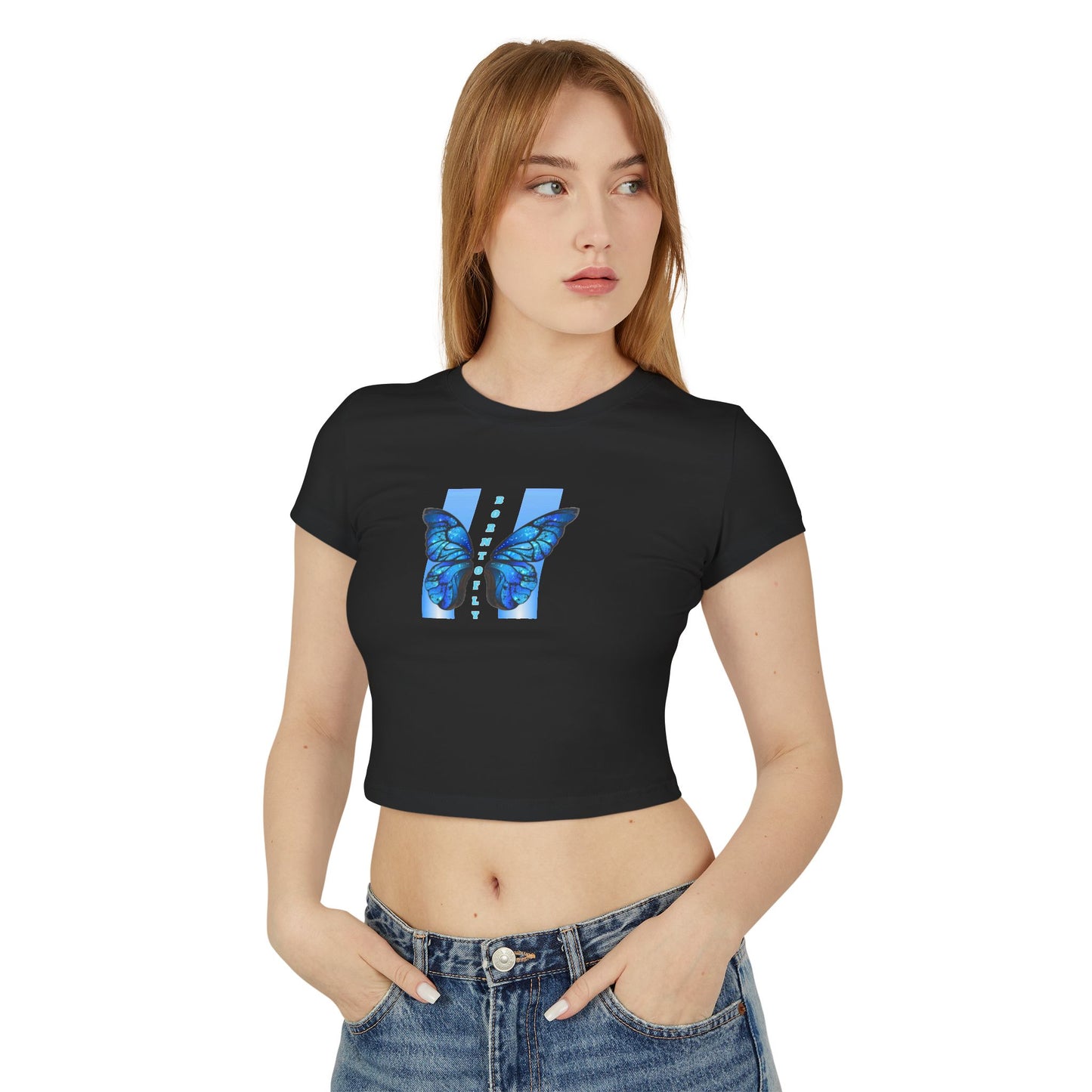 Baby Tee born to fly - Women's T-Shirt