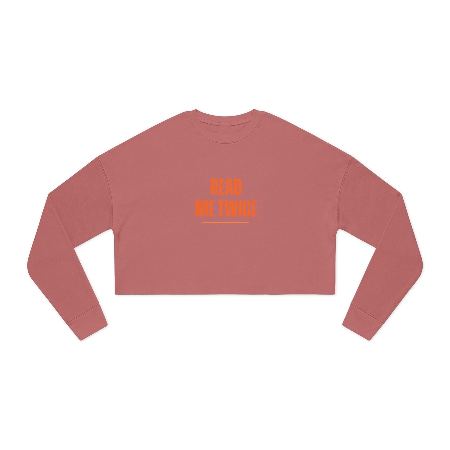 Cropped Sweatshirt - READ ME TWICE