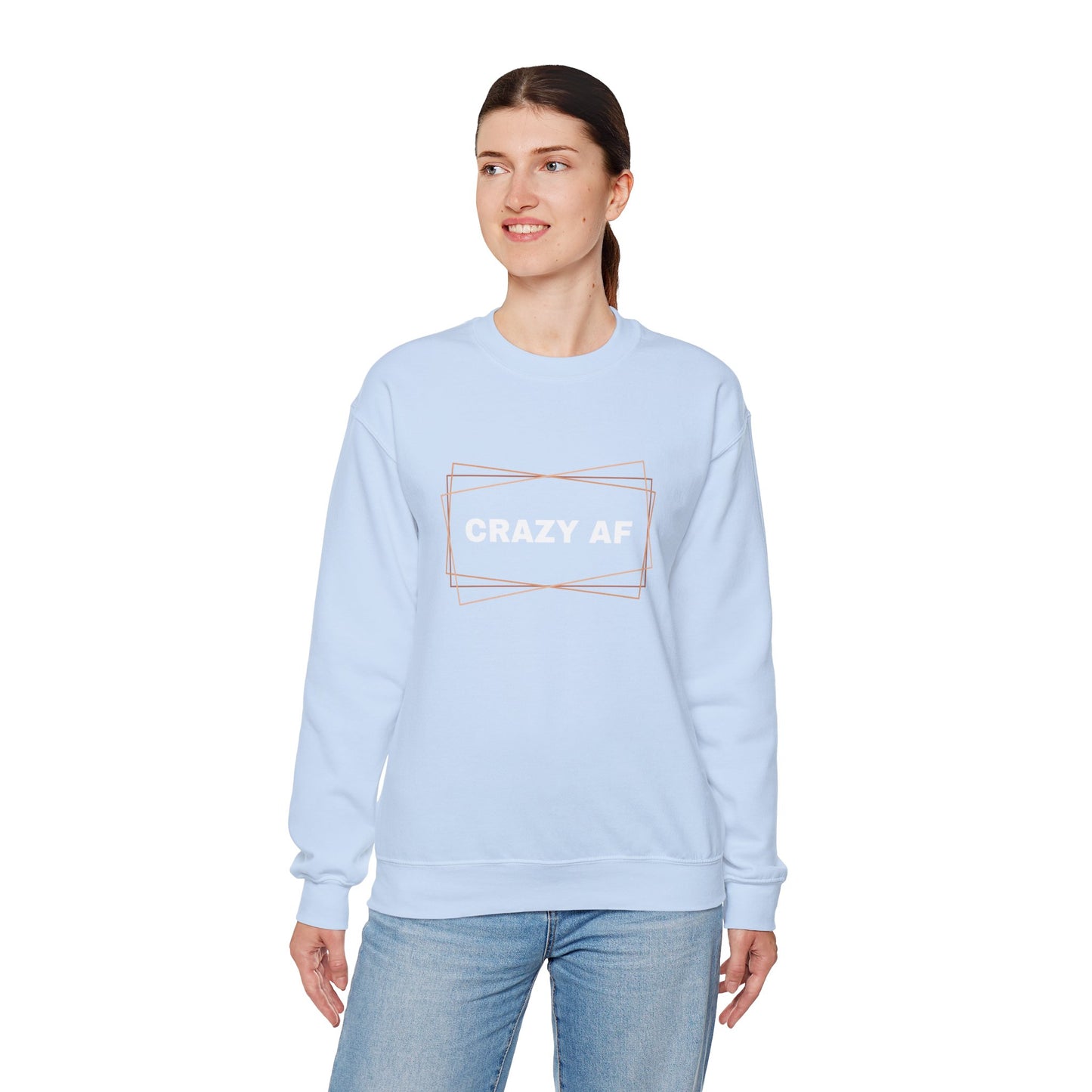 Crewneck Sweatshirt - CRAZY AF - Unisex