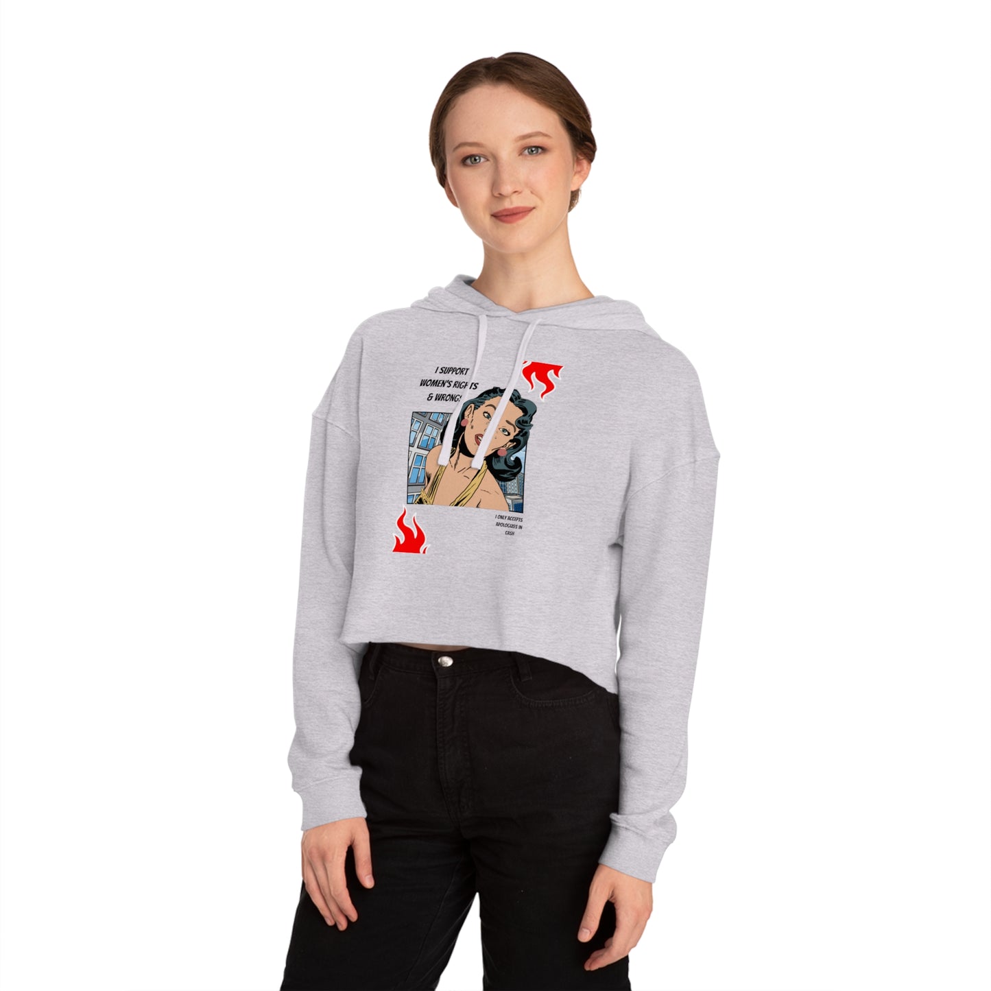 Cropped Hoodie - Women's Rights Activist
