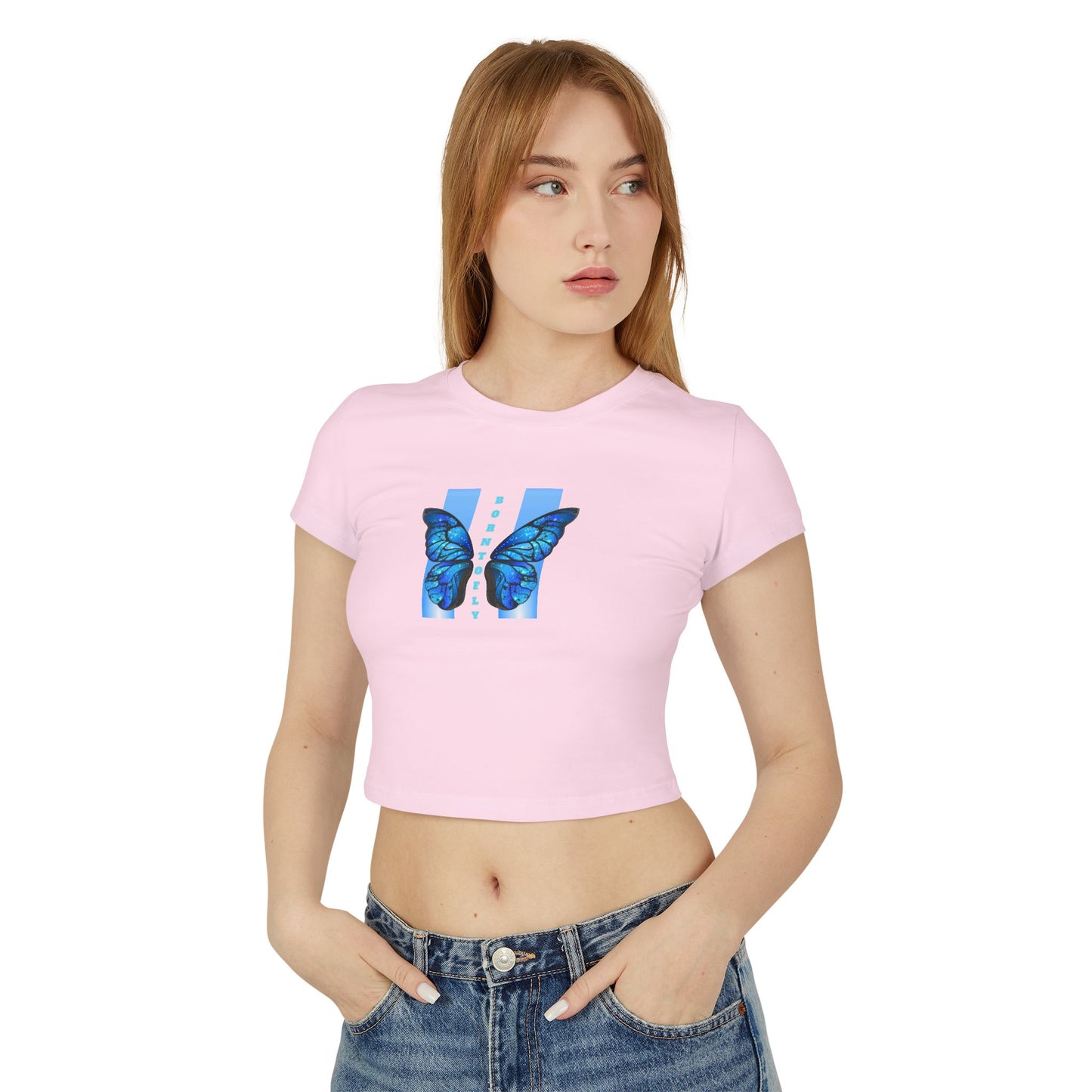 Baby Tee born to fly - Women's T-Shirt