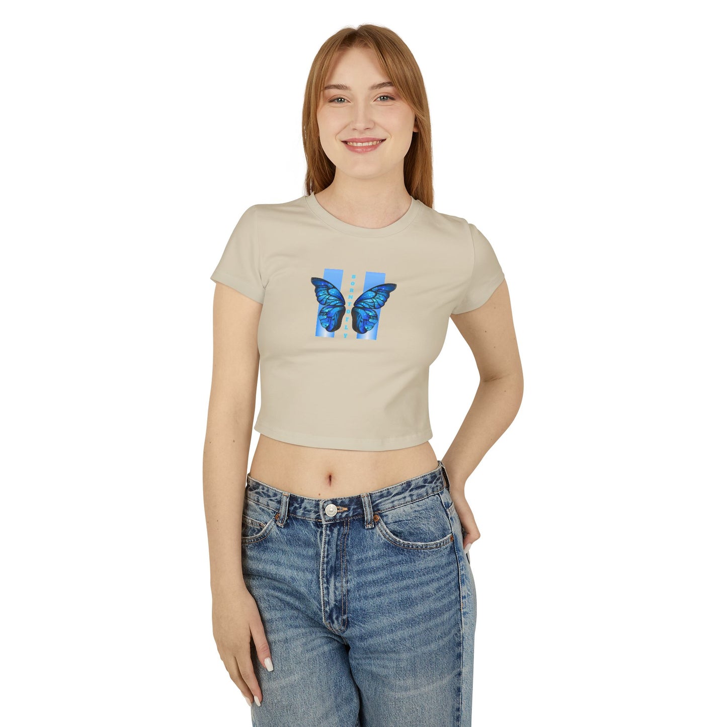 Baby Tee born to fly - Women's T-Shirt