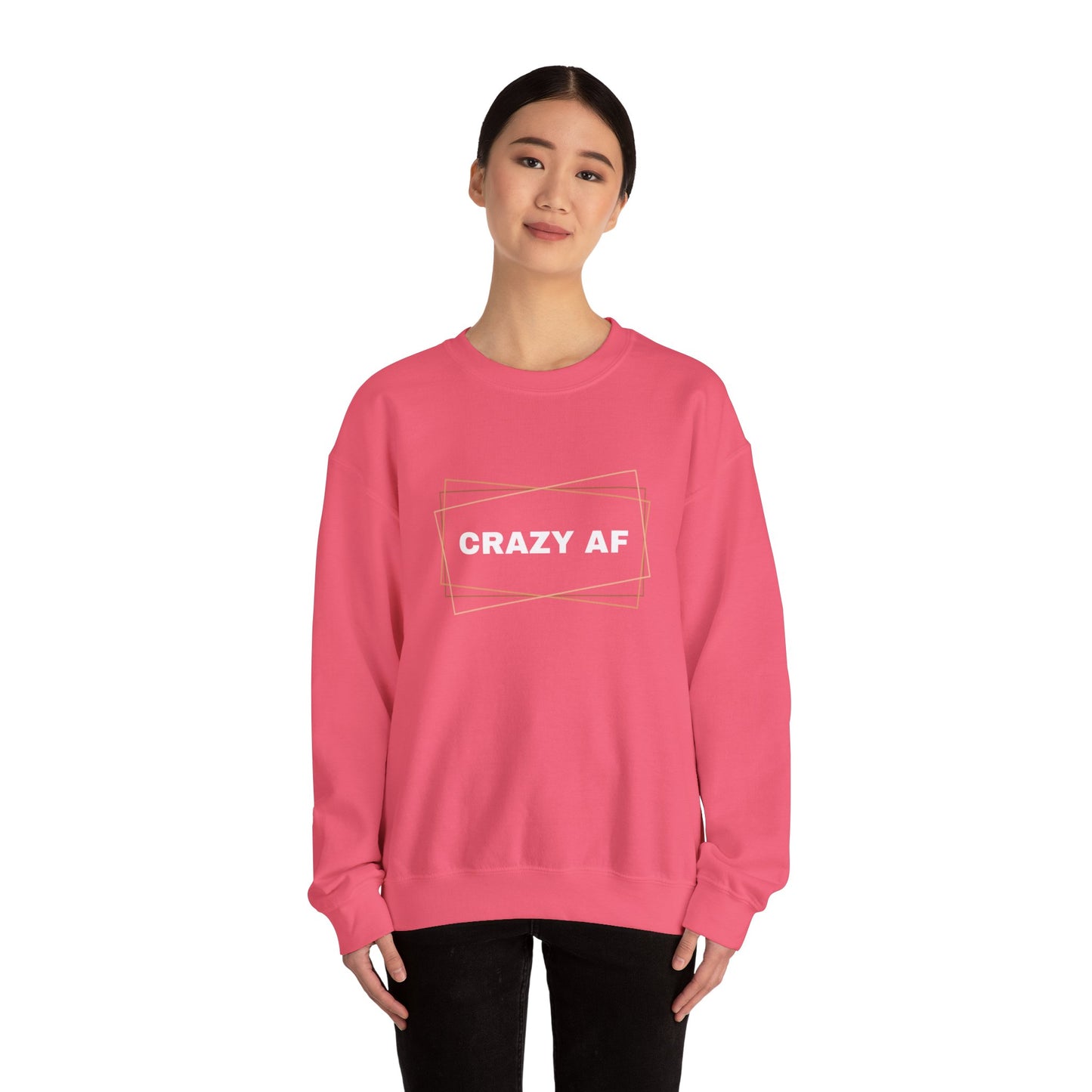 Crewneck Sweatshirt - CRAZY AF - Unisex