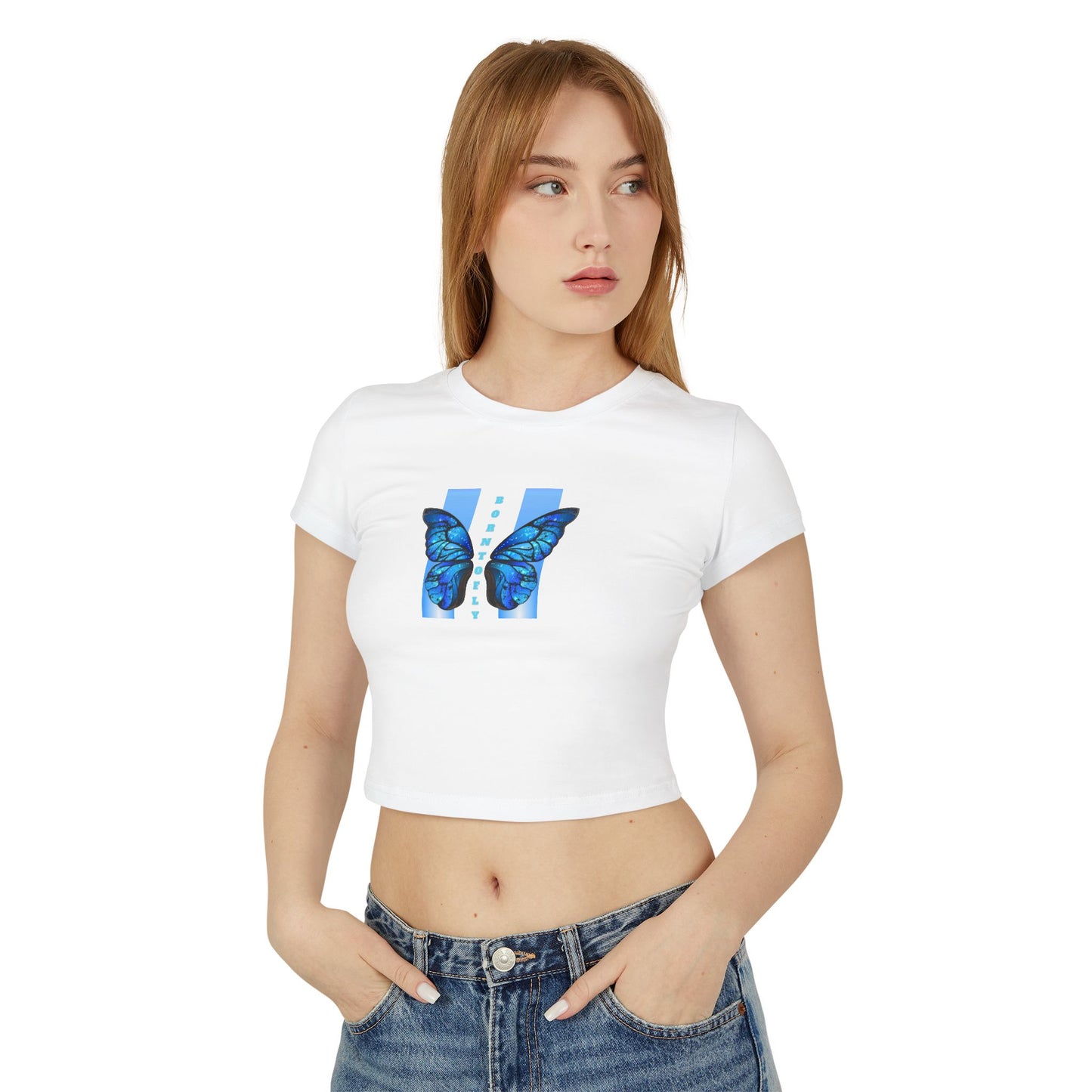 Baby Tee born to fly - Women's T-Shirt