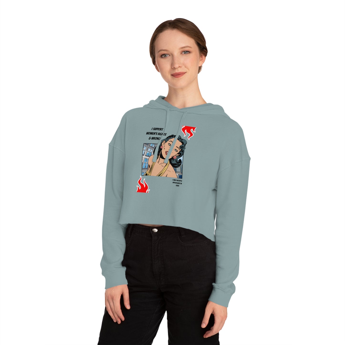 Cropped Hoodie - Women's Rights Activist