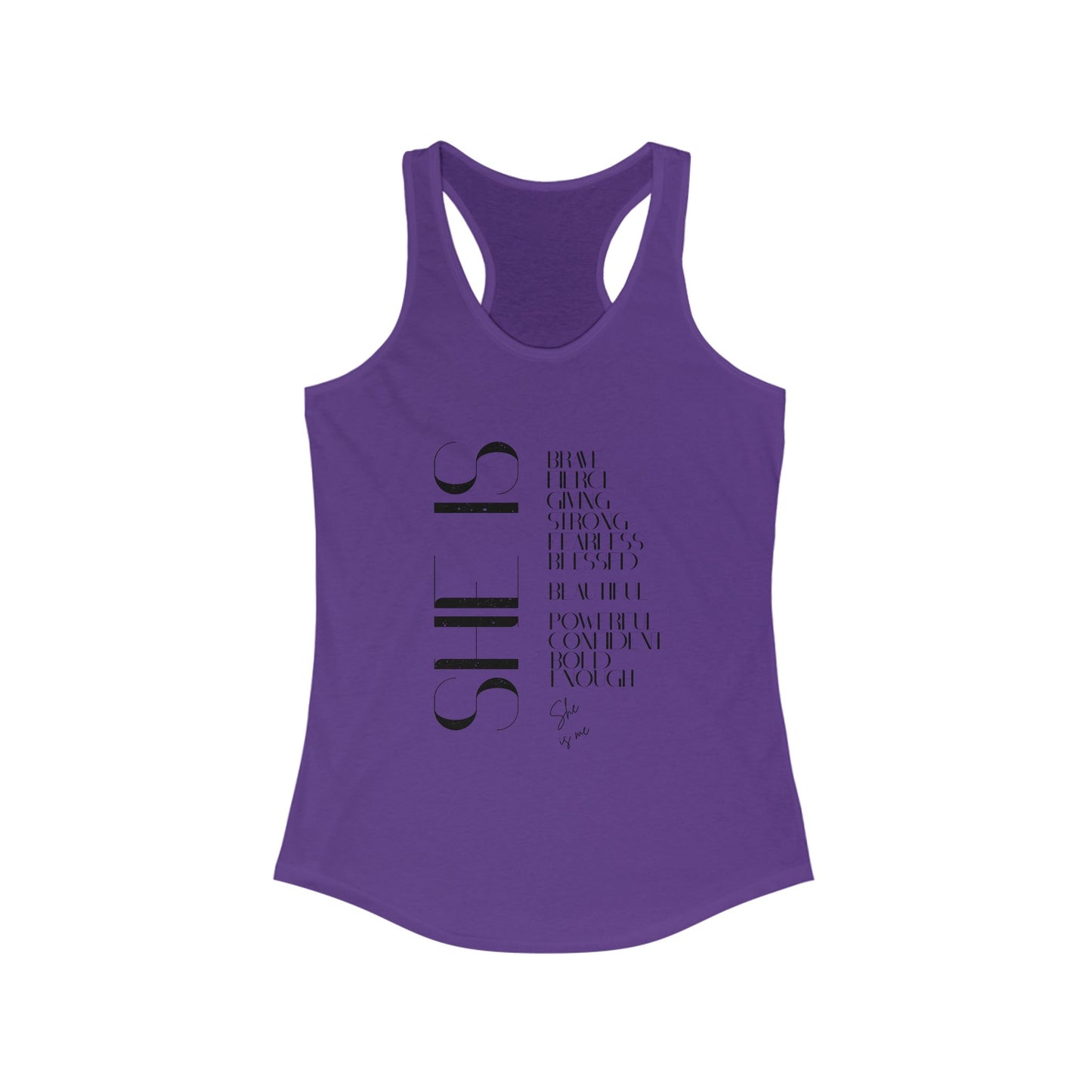 Tank Top with 'she is me' Design