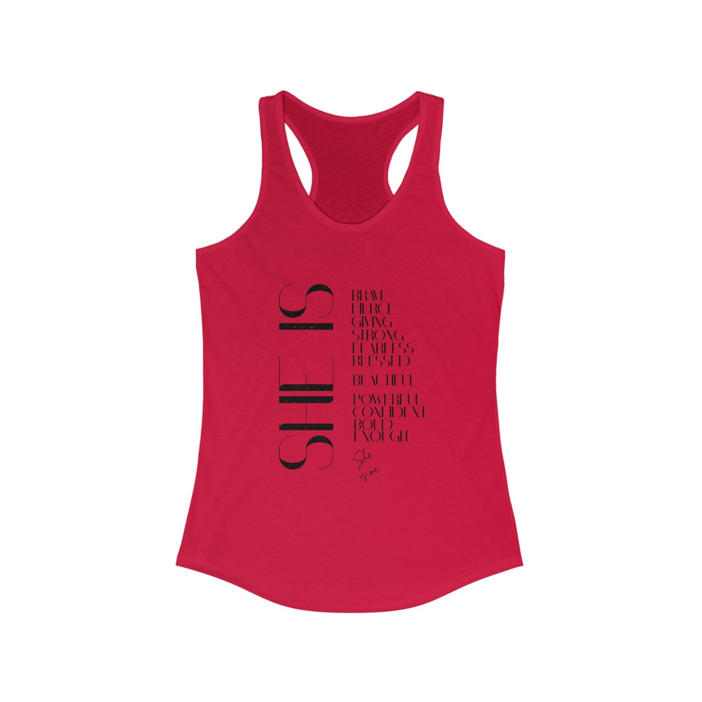 Tank Top with 'she is me' Design